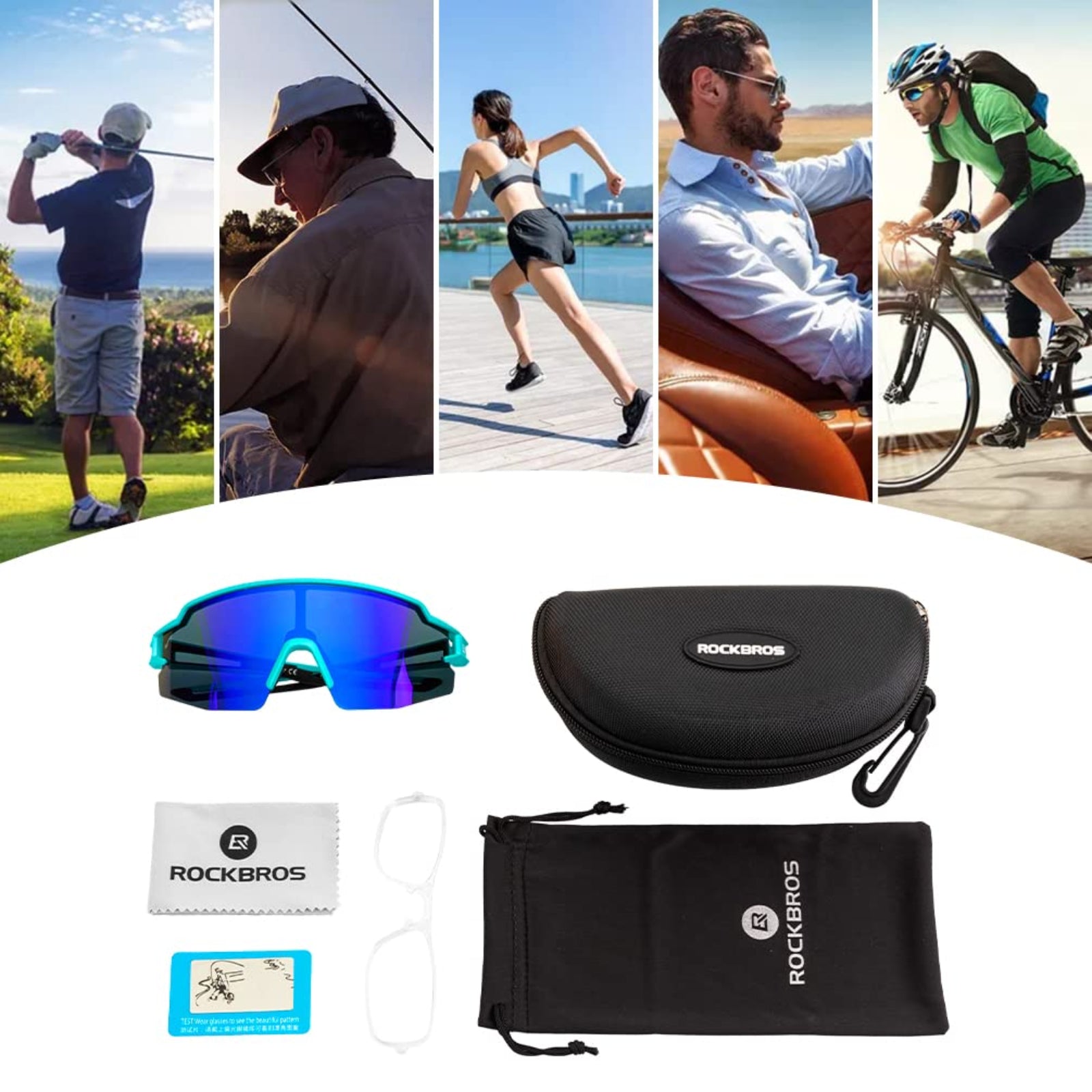 Polarised Sports Sunglasses Ultralight 22g #color_blue