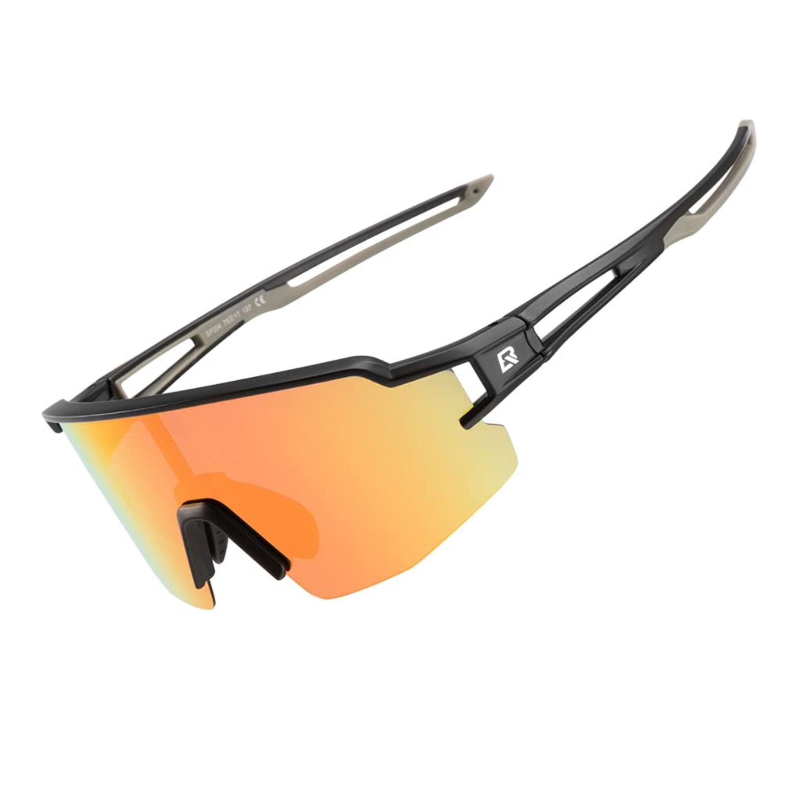 Polarised Sports Sunglasses Ultralight 22g #color_black-yellow