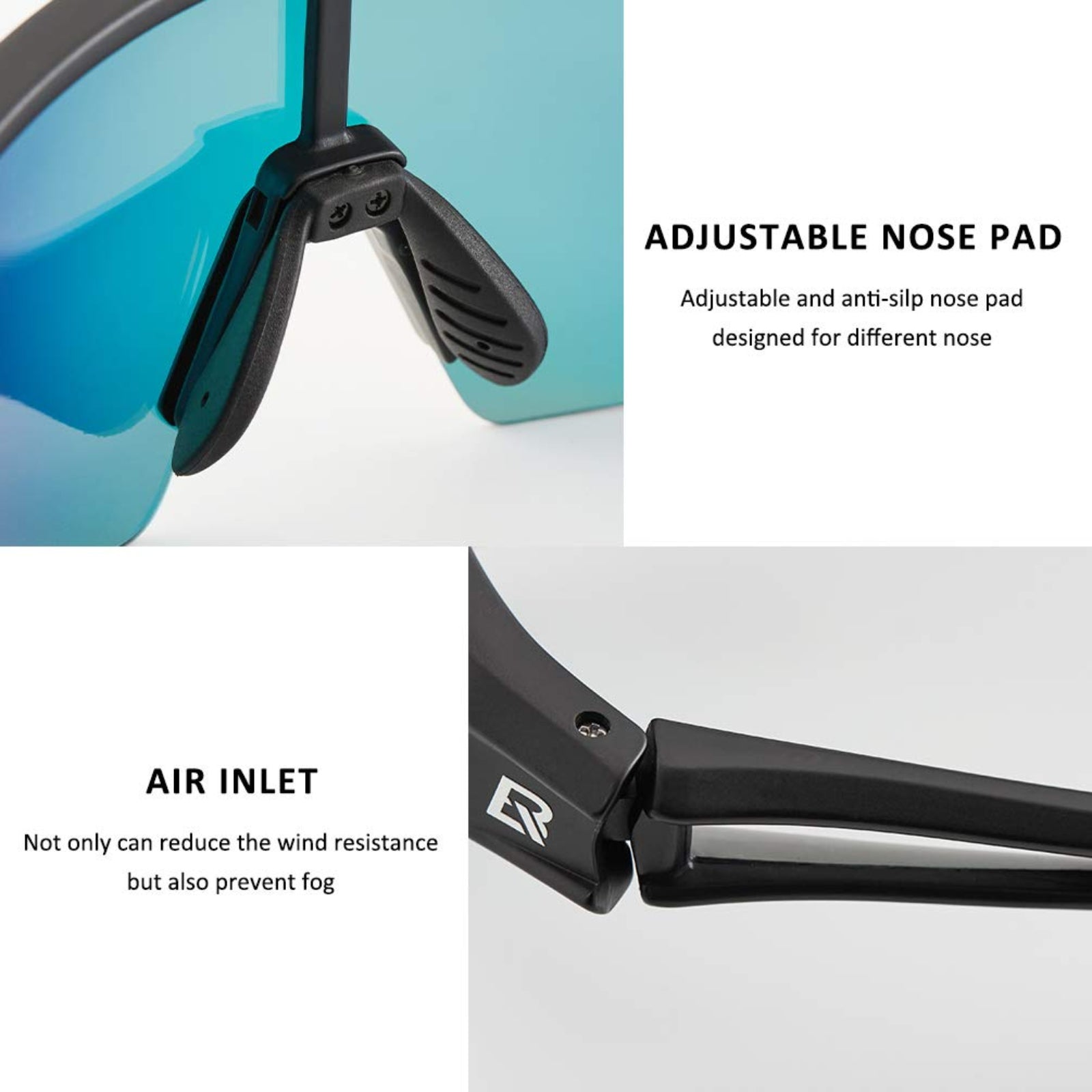 Polarised Sports Sunglasses Ultralight 22g #color_black-yellow