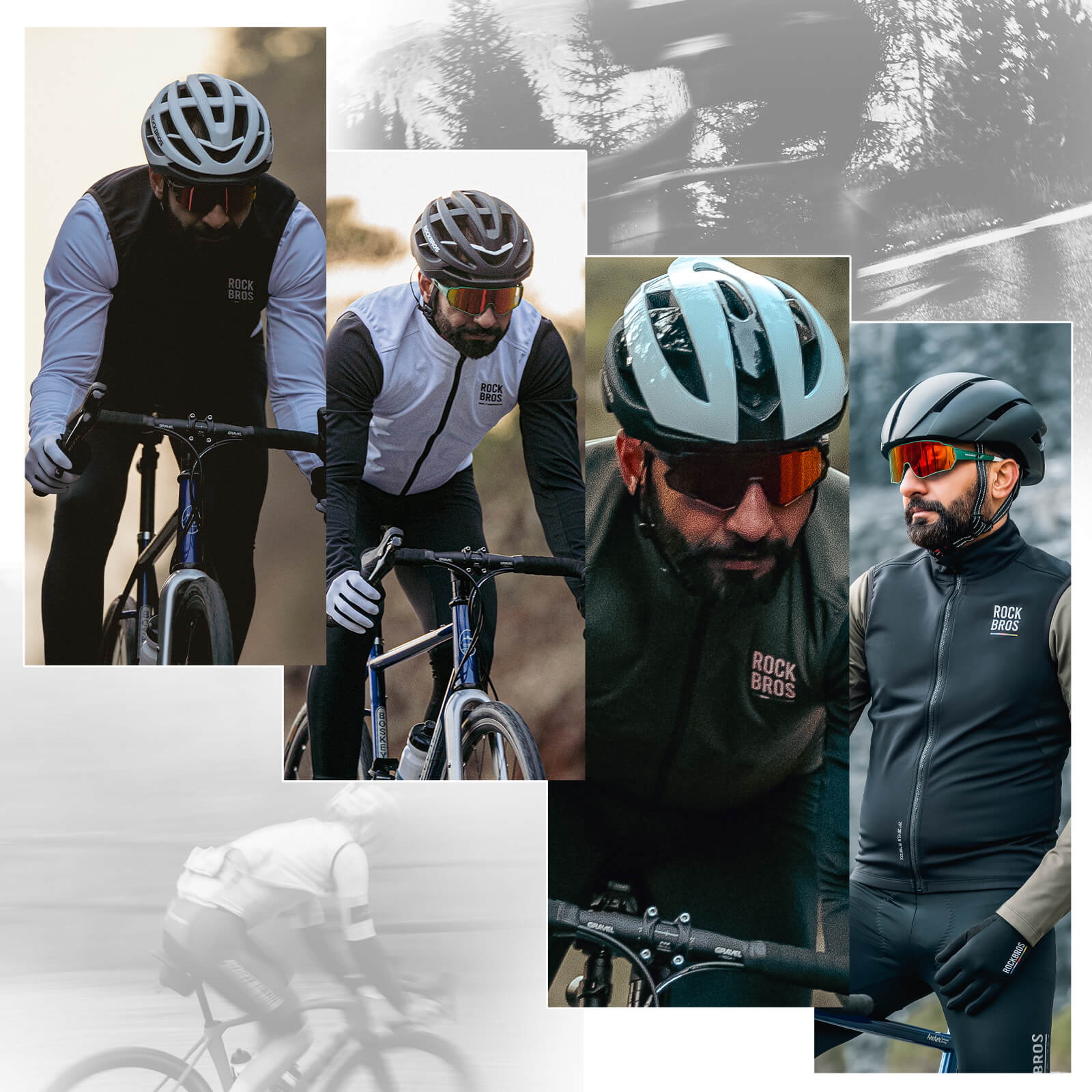 all-groups ROCKBROS Men’s Cycling Vest - Windproof for Spring & Autumn