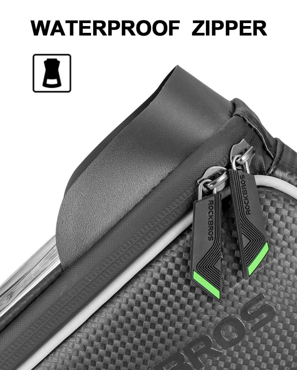 ROCKBROS 1L Bicycle Front Frame Bag with Touchscreen Phone Case