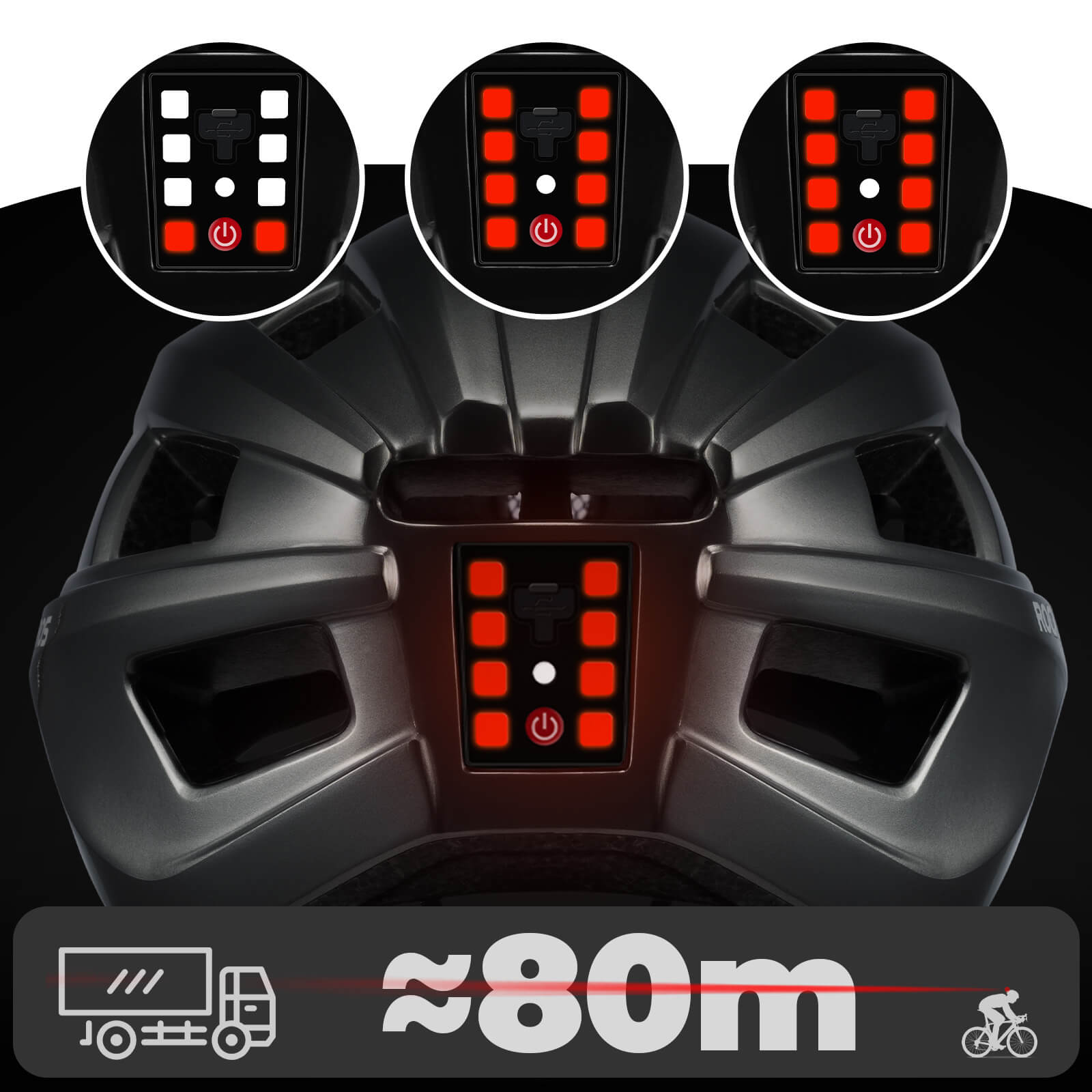 all-groups ROCKBROS Bike Helmet with Photochromic Goggles and Rechargeable Tail Light