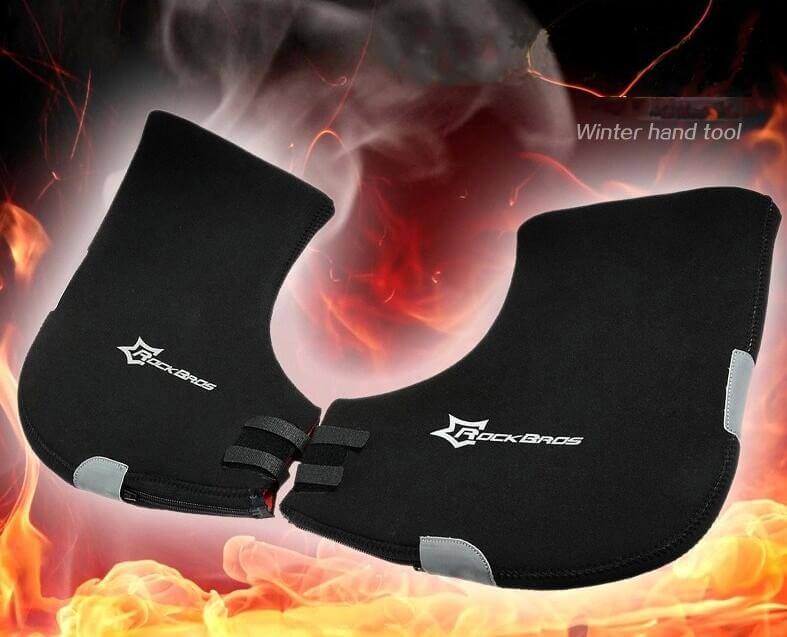 ROCKBROS Handlebar Mittens - Cold Weather Windproof Road Bike Bar Covers