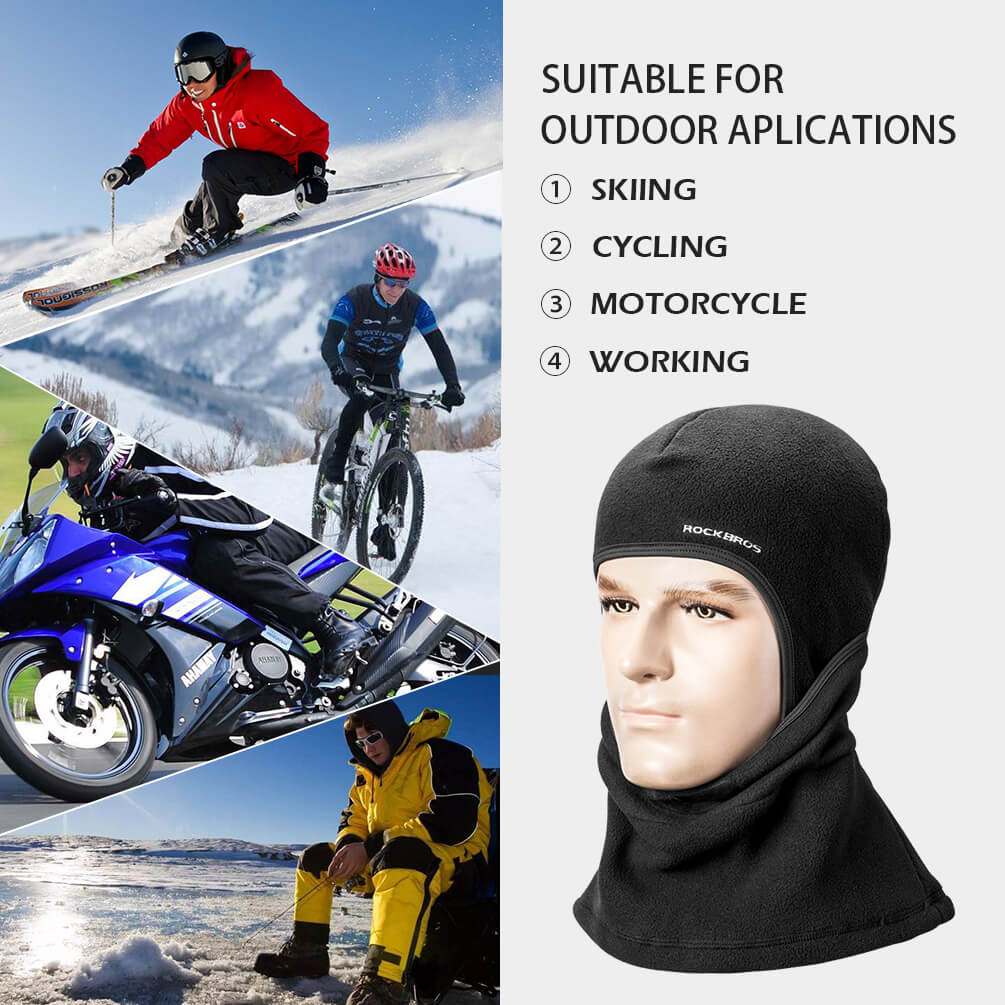 ROCKBROS Ski Mask Balaclava Winter Mask Cold Weather Thermal Masks Cycling