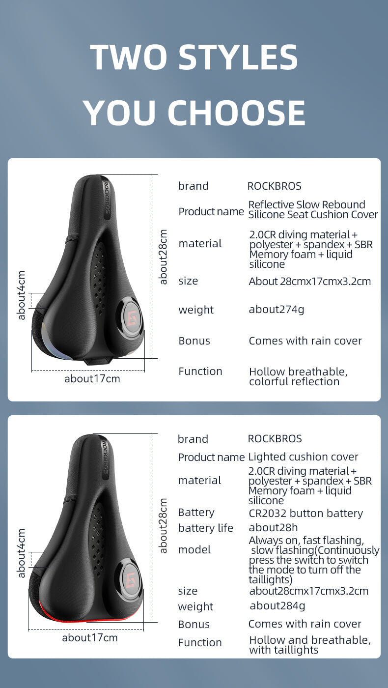 all-groups ROCKBROS Soft Bike Saddle Cover