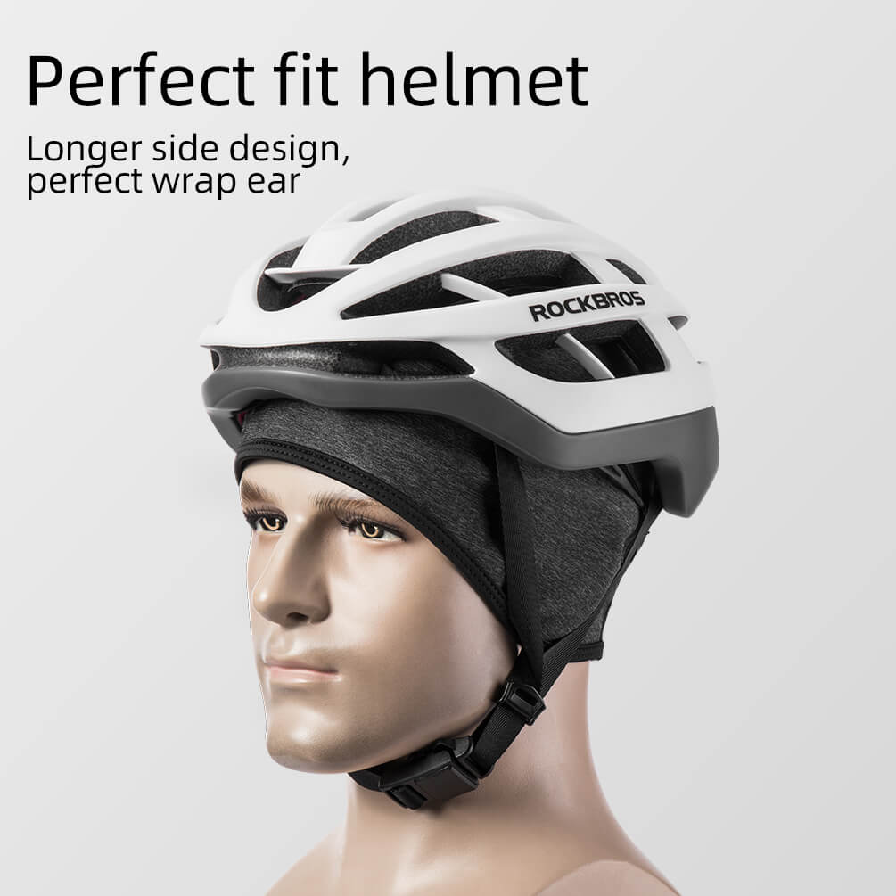 ROCKBROS Thermal Cycling Skull Cap with Ear Covers – Windproof Fits Under Helmets