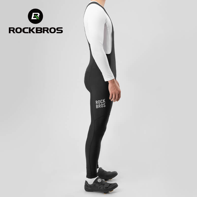 ROCKBROS Thermal Fleece Lined Bib Pants for Cycling