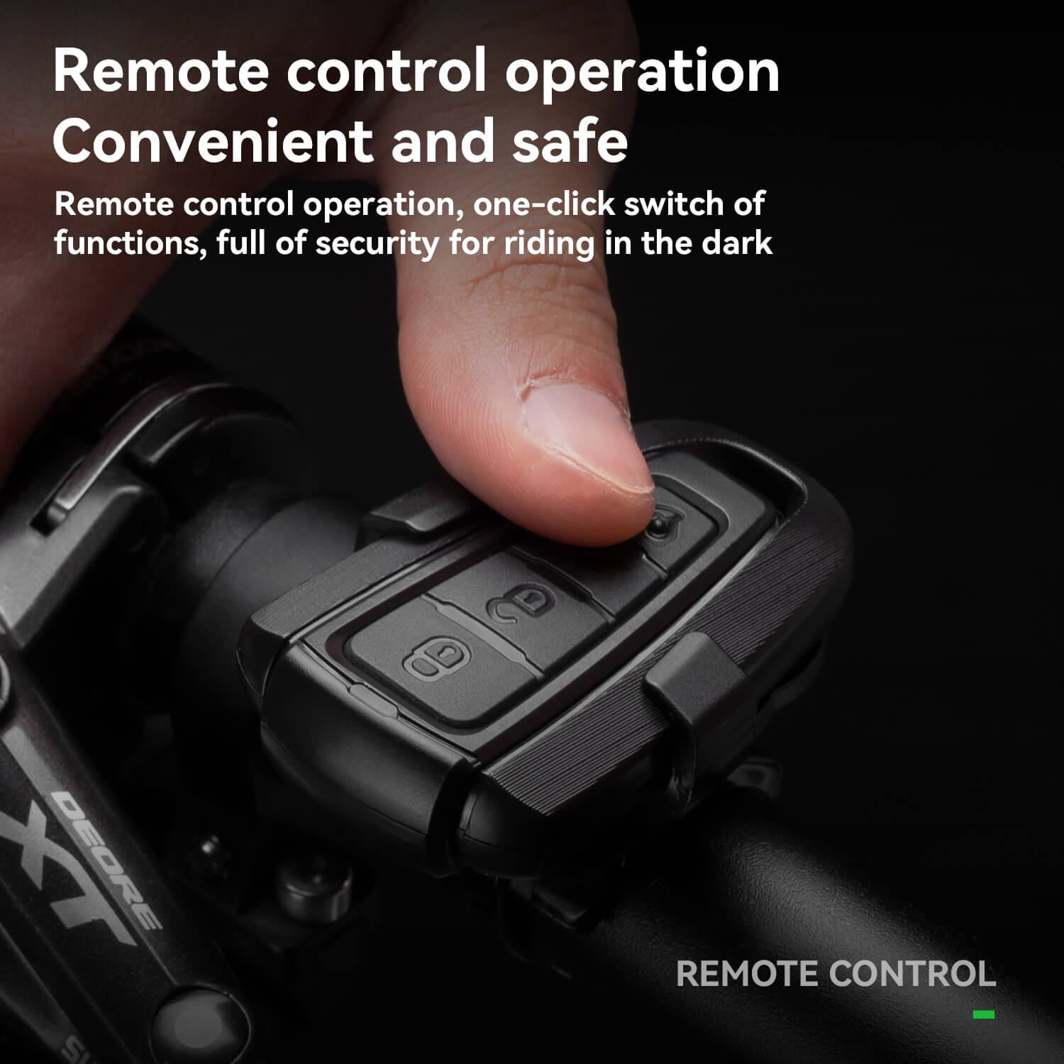 ROCKBROS Wireless Remote Bicycle Tail Light with Alarm and Horn – Anti-Theft Safety Bell