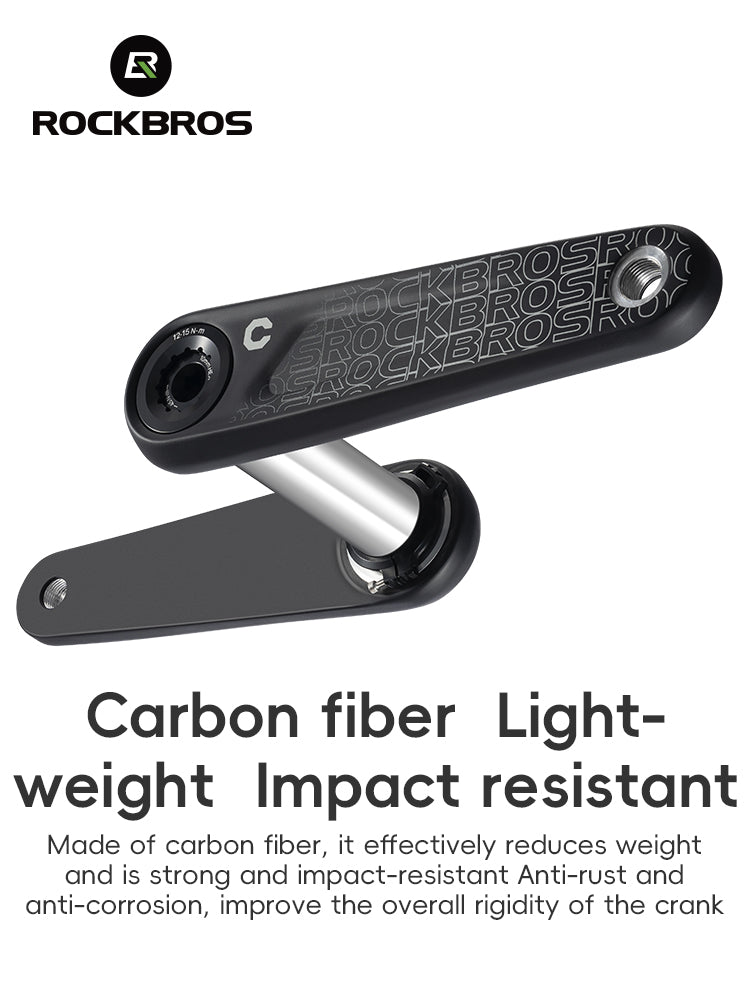 all-groups ROCKBROS Carbon Fiber Bike Crankset