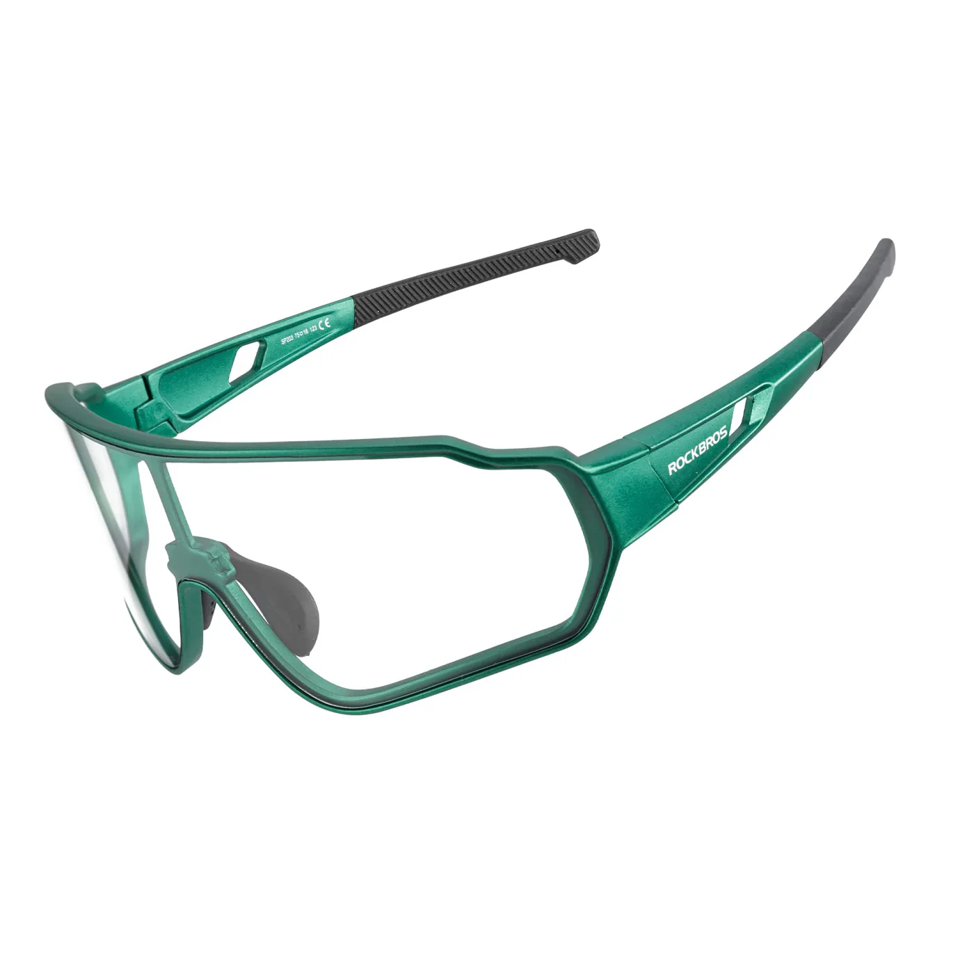 ROCKBROS Full Frame Photochromic Cycling Sunglasses with UV400 Protection Color Green