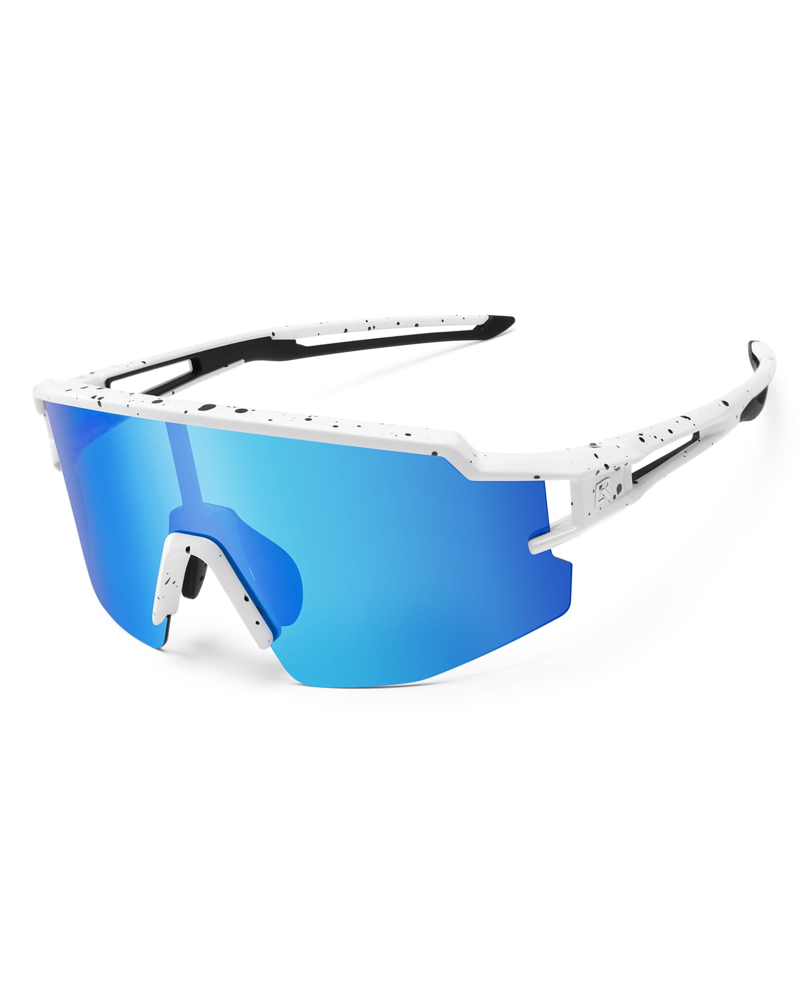 ROCKBROS Polarized Youth Kids UV400 Cycling Sports Sunglasses Color White Blue