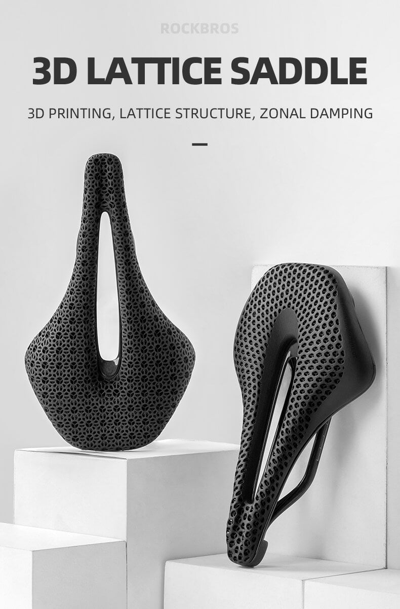 all-groups ROCKBROS Ultralight Carbon Fiber Road Racing Saddle - 3D Printed Hollow & Shockproof Design