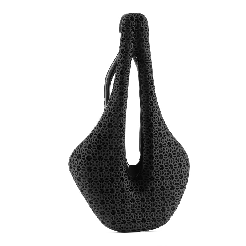 ROCKBROS Ultralight Carbon Fiber Road Racing Saddle - 3D Printed Hollow & Shockproof Design_Style Snowflake Pattern