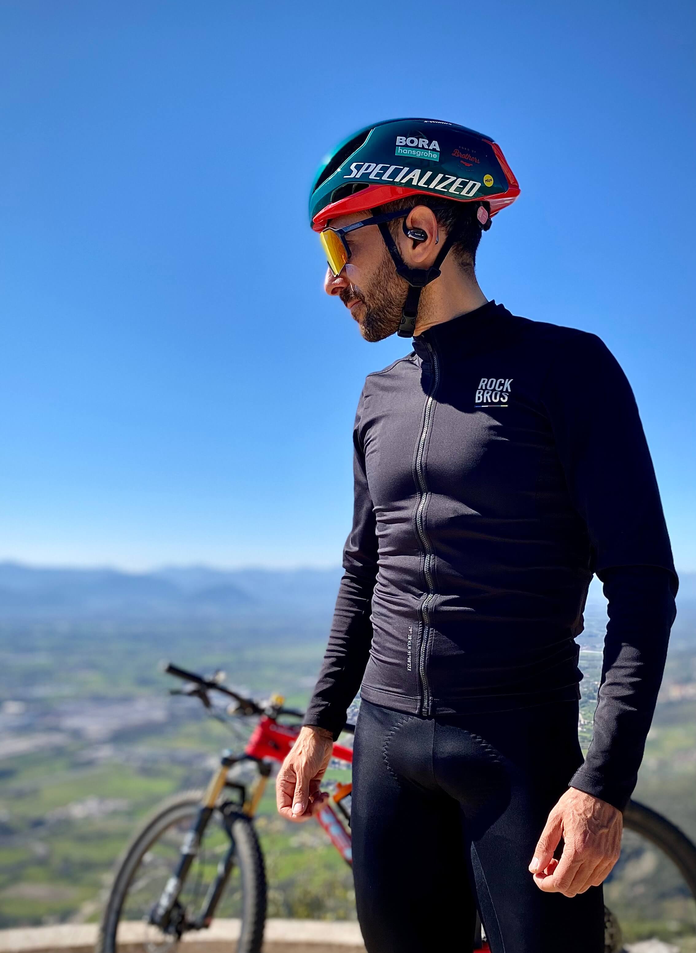 ROCKBROS Winter Fleece Cycling Jersey