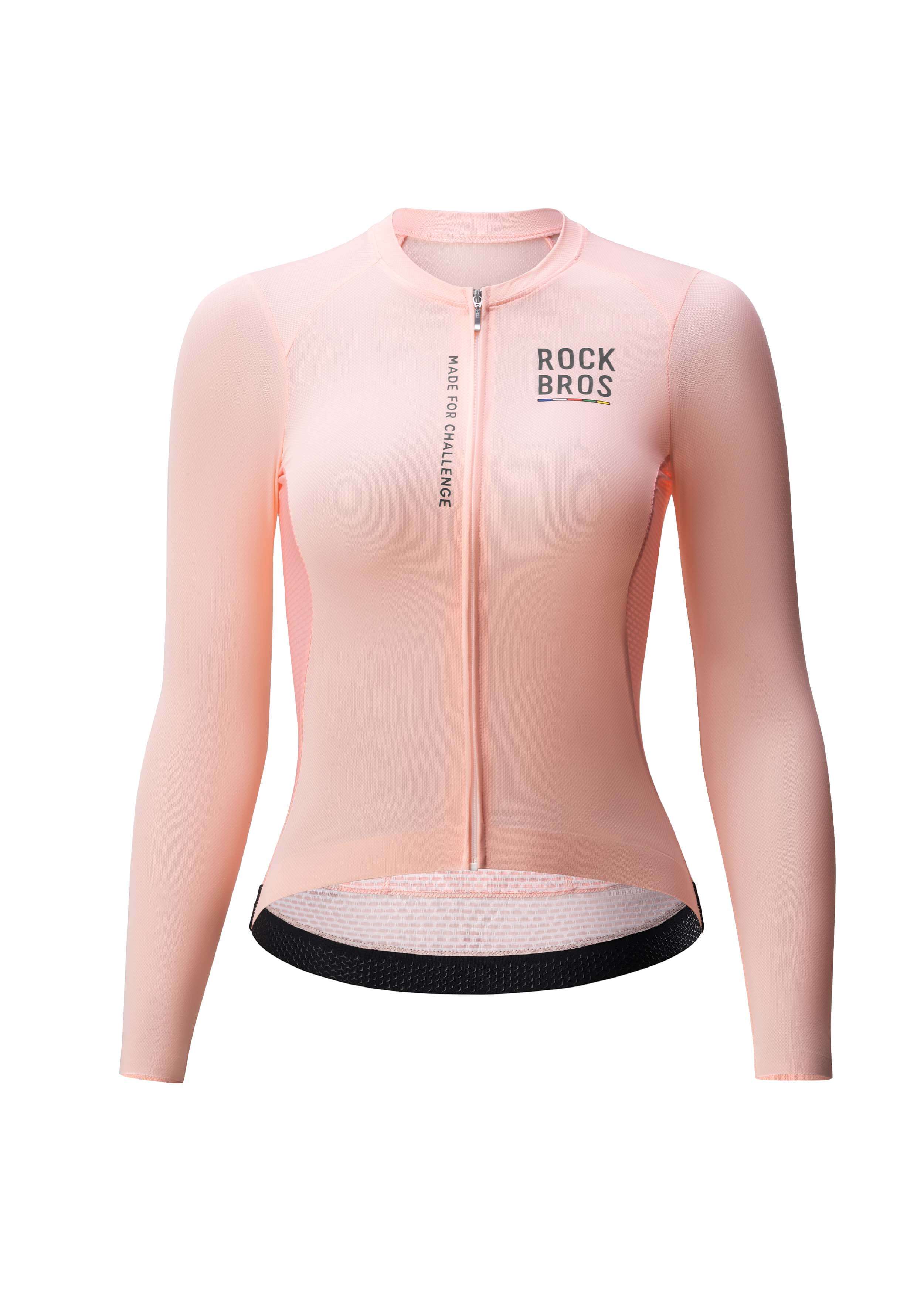 Road to Sky Women's Cycling Long-Sleeved Jersey Pro Color Pink