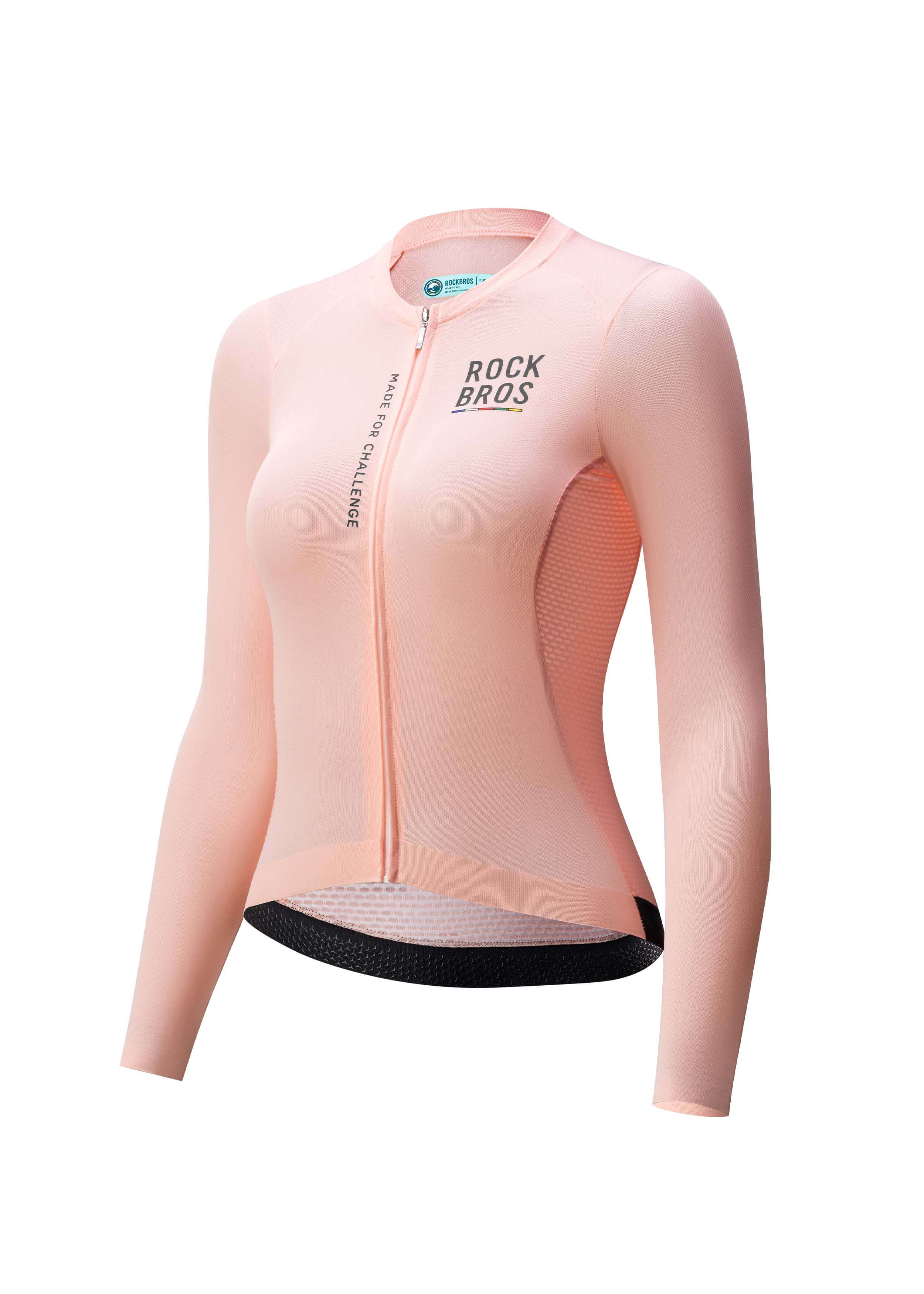 Road to Sky Women's Cycling Long-Sleeved Jersey Pro Color Pink