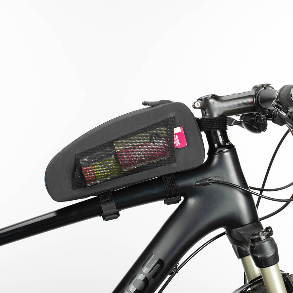 Rockbros-Double Zipper Top Tube Bag Frame Fitted Bike Bag Front Frame Bag
