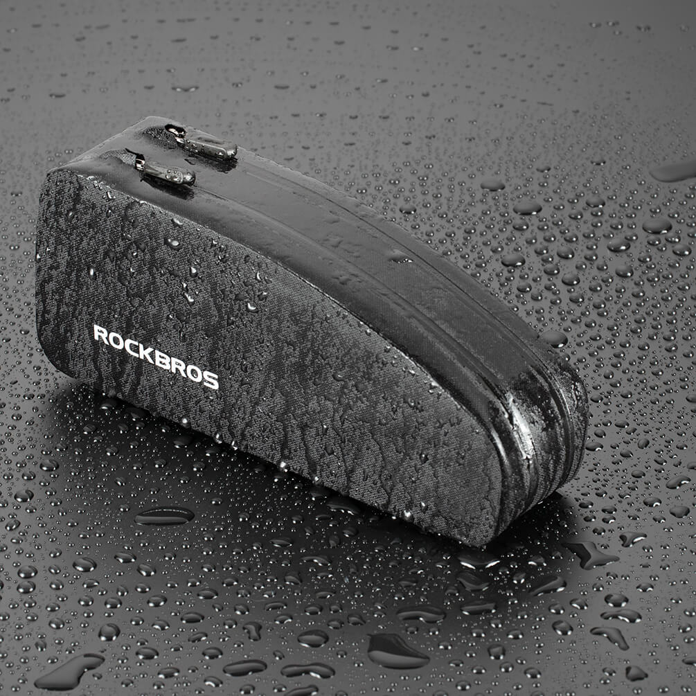 Rockbros-Double Zipper Top Tube Bag Frame Fitted Bike Bag Front Frame Bag