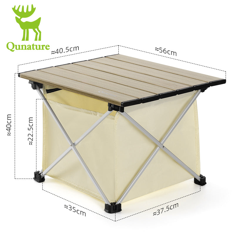 Qunature Aluminium Alloy Folding Portable Table Outdoor Camping Picnic BBQ Desk