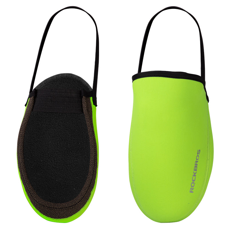 ROCKBROS Cycling Thermal Shoe Covers Windproof Waterproof Wear-Resistant Half Palm Shoe Cover