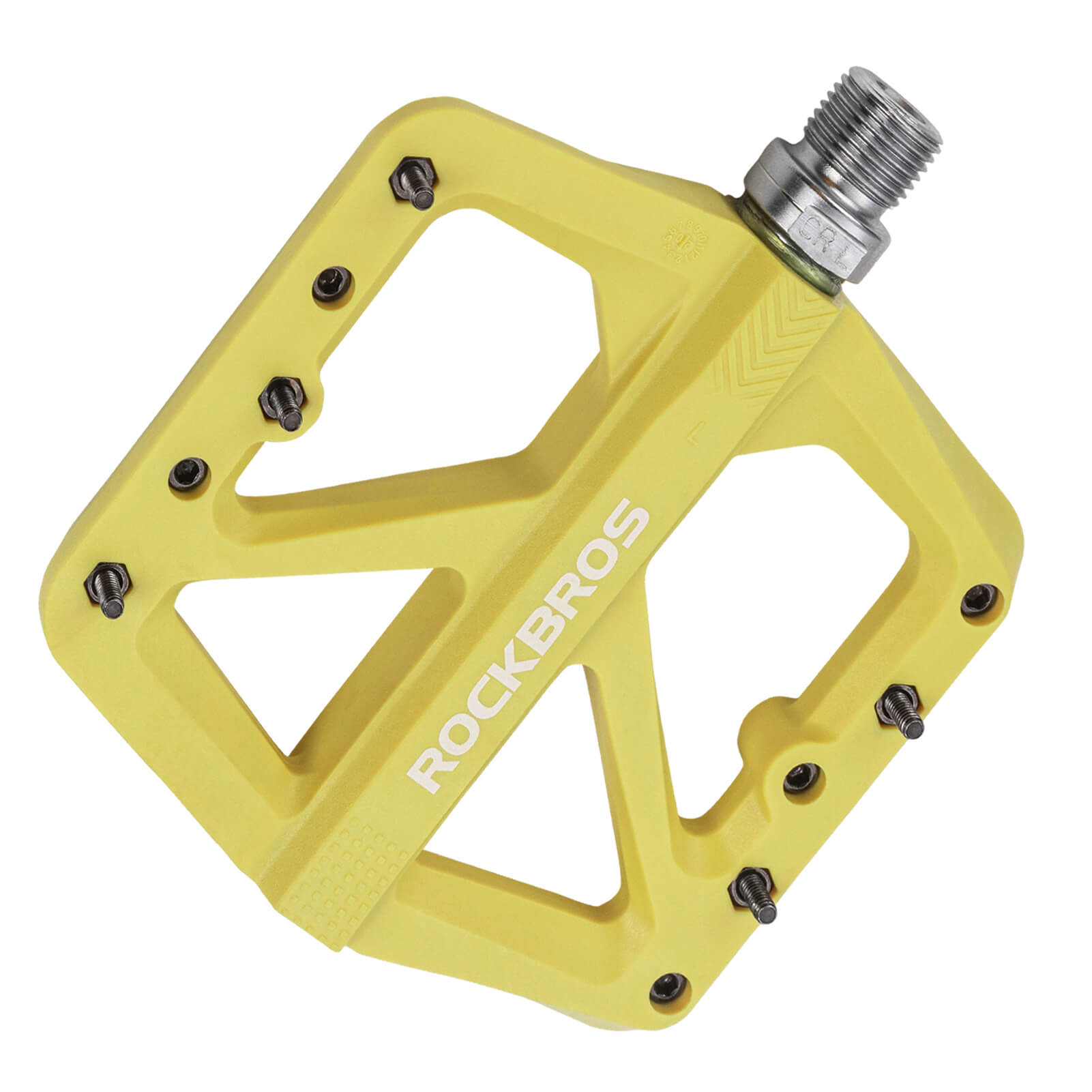 Wide platform composite pedals for comfortable long rides.
#color_yellow
