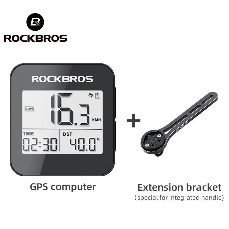 ROCKBROS Smart GPS Speedometer for MTB Road Bike IPX6 Waterproof Backlight Cycling Computer ABS Lightweight Wireless
