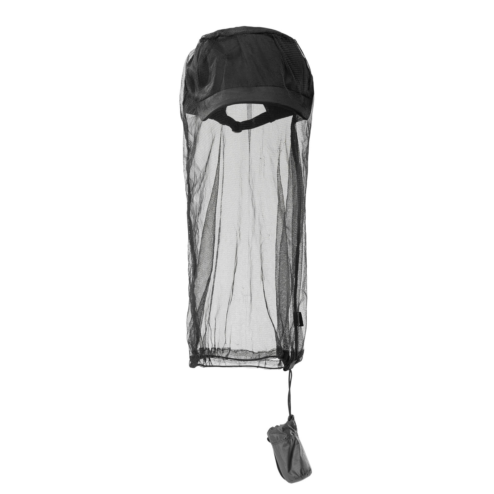 Ultra-fine mosquito head net mesh for face and neck protection, breathable grey bug netting for outdoors.