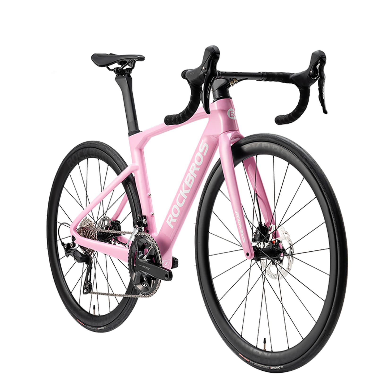 rockbros Ultra-light carbon frame of Pegasus Aero Bike for speed and endurance.
#Size_Shimano R7120 kit