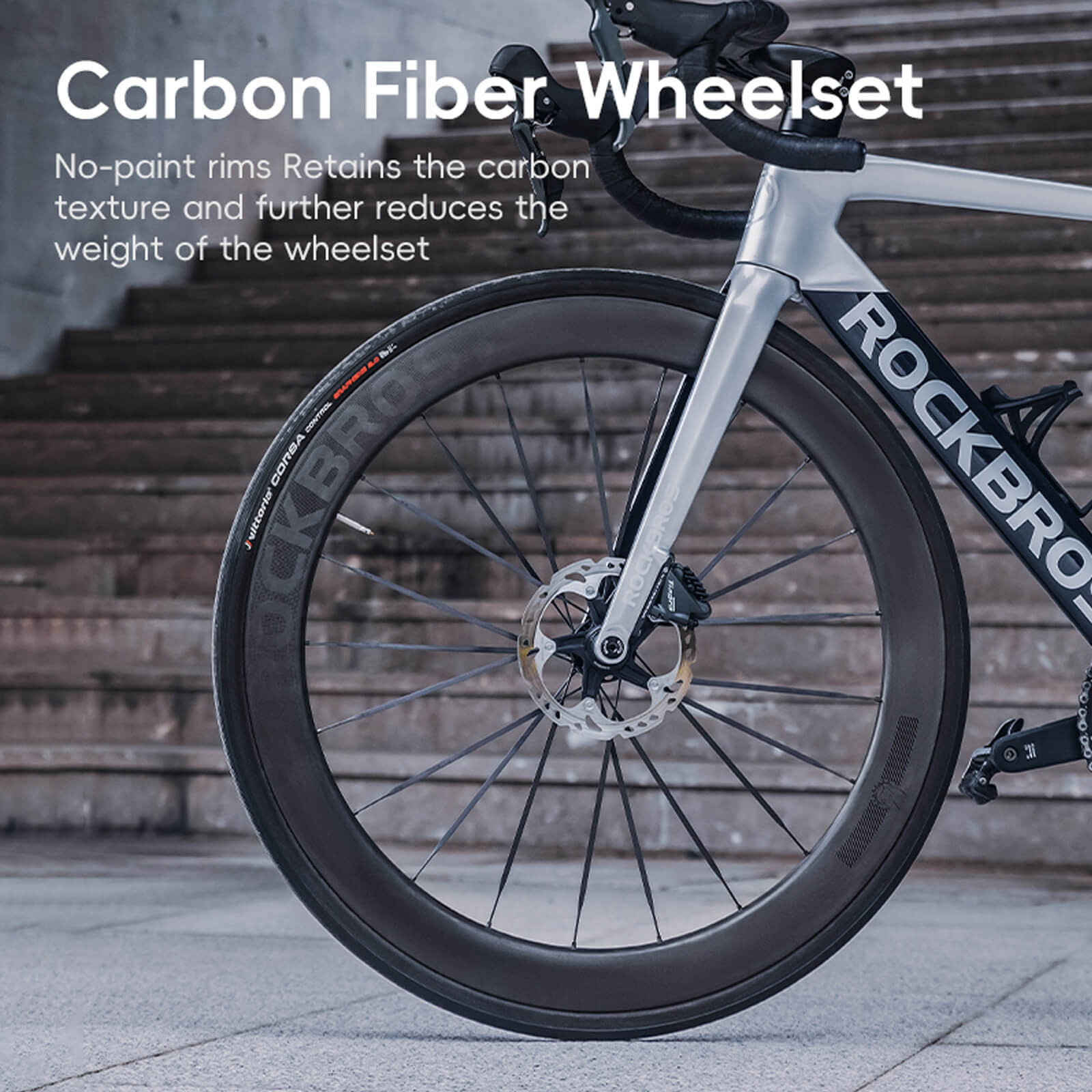 rockbros Ultra-light carbon frame of Pegasus Aero Bike for speed and endurance.
#Size_Shimano R7120 kit