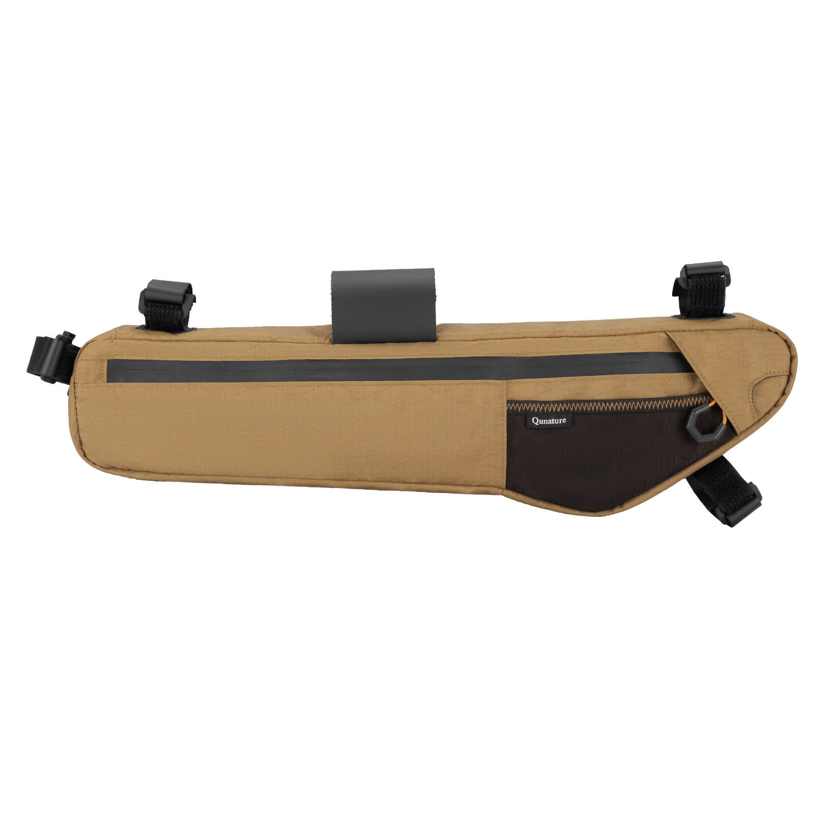 QUNATURE large capacity bikepacking frame bag for cycling and climbing
#color_khaki