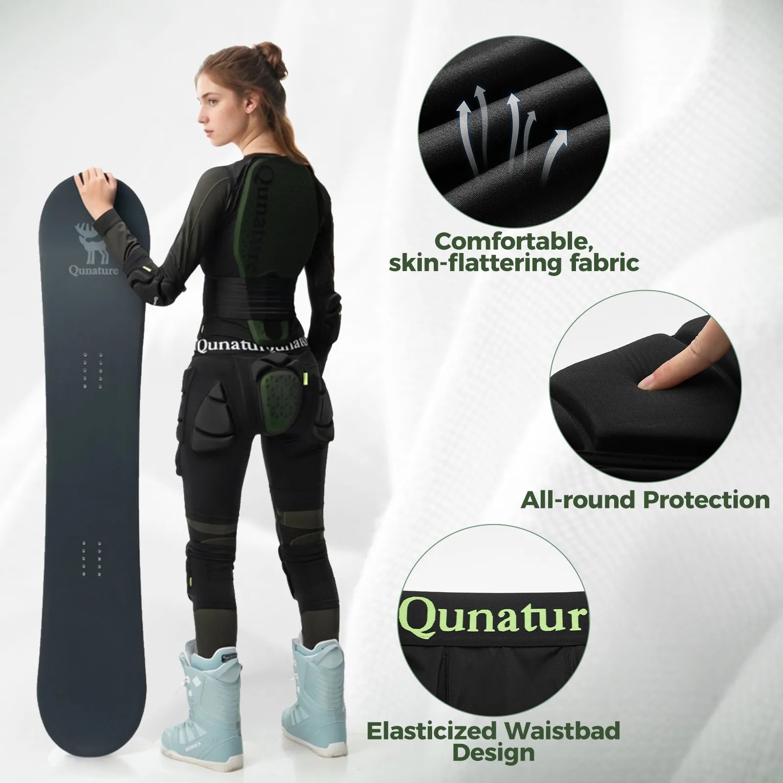 ROCKBROS EVA padded ski hip protectors and protective shorts for snowboarding