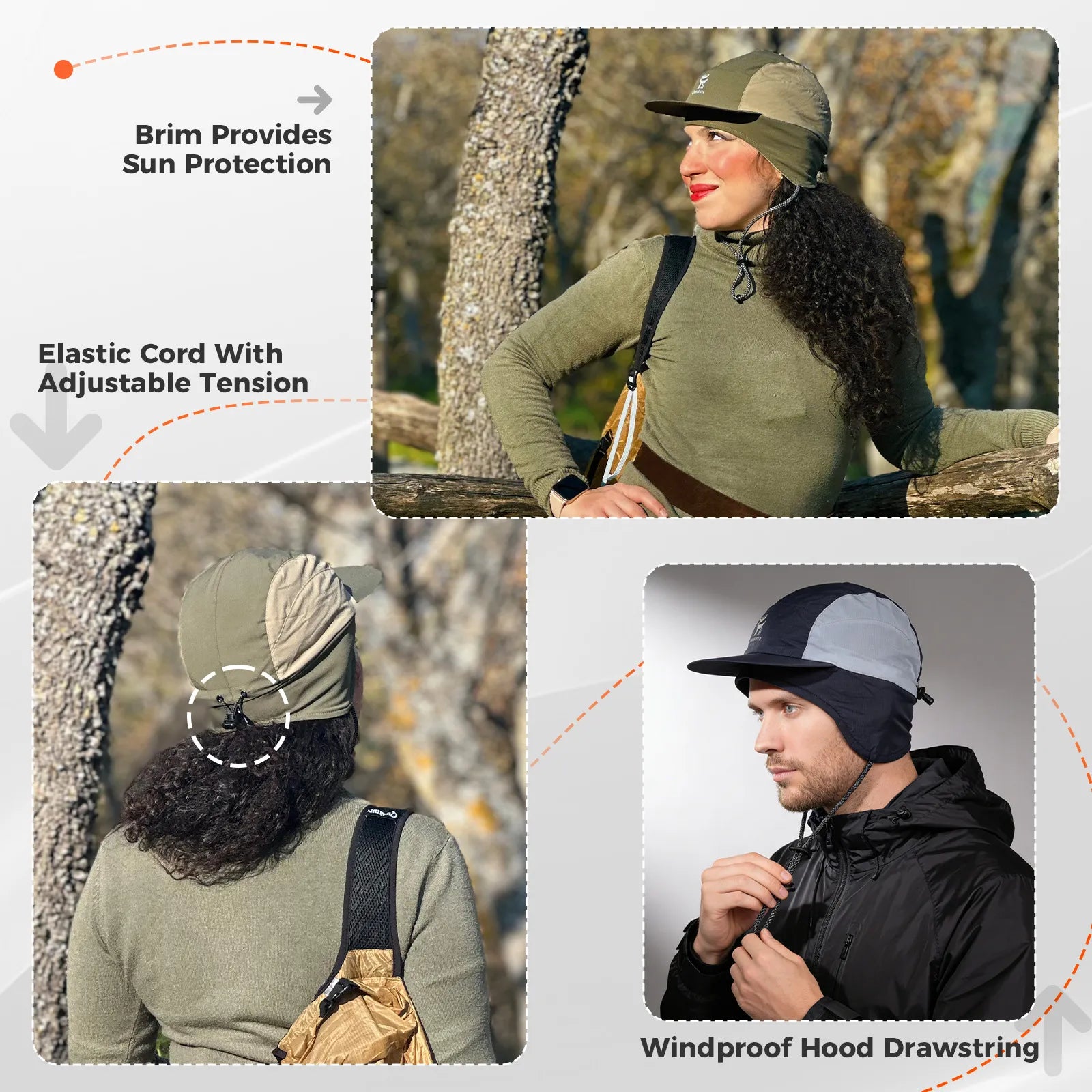 Qunature windproof fleece winter cycling hat with ear flaps for ultimate warmth.
#color_green