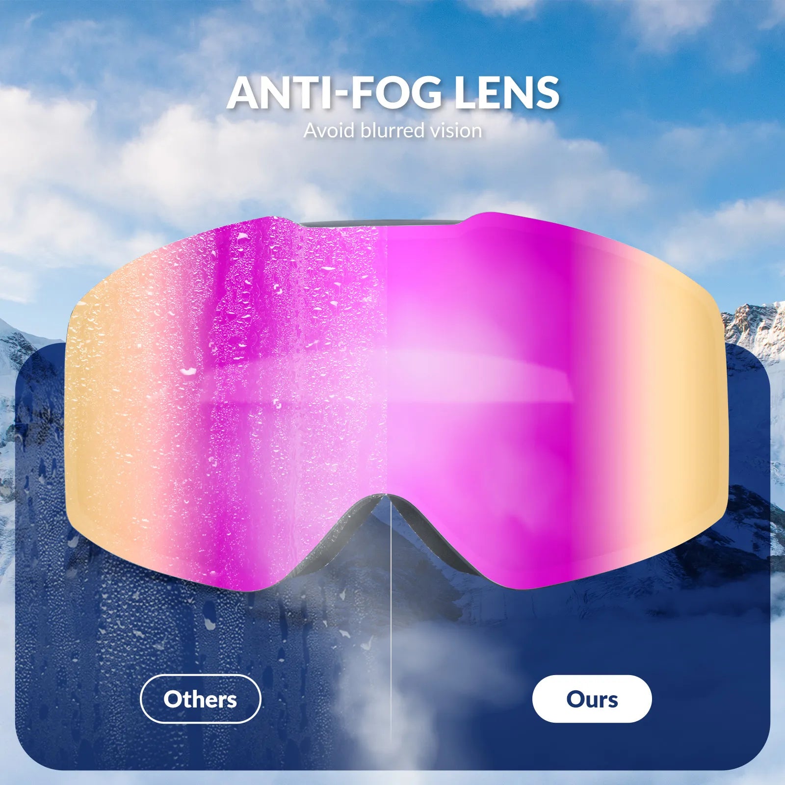 QUNATURE frameless anti-fog ski goggles for adult skiing and snowboarding.
#color_grey