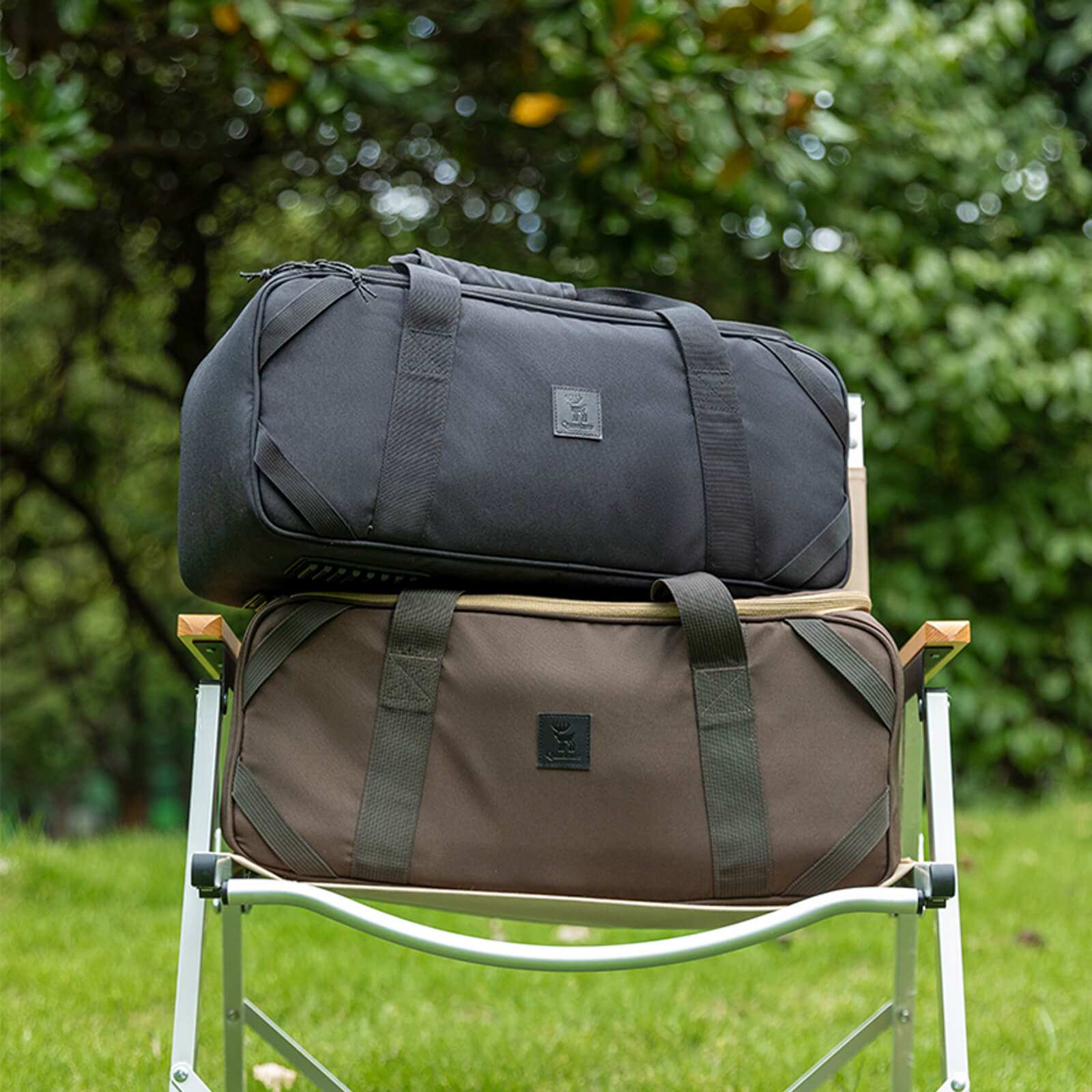 Qunature 18L Outdoor Camping Storage Bag for Gear and Supplies.
#color_brown