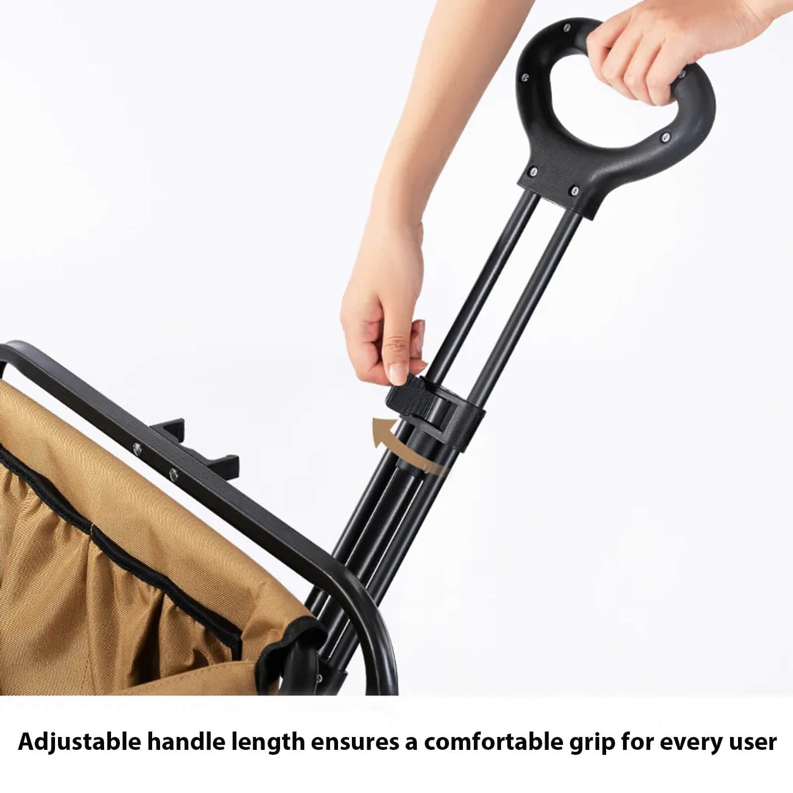 qunature TrailMate Camping Trolley folded for easy storage