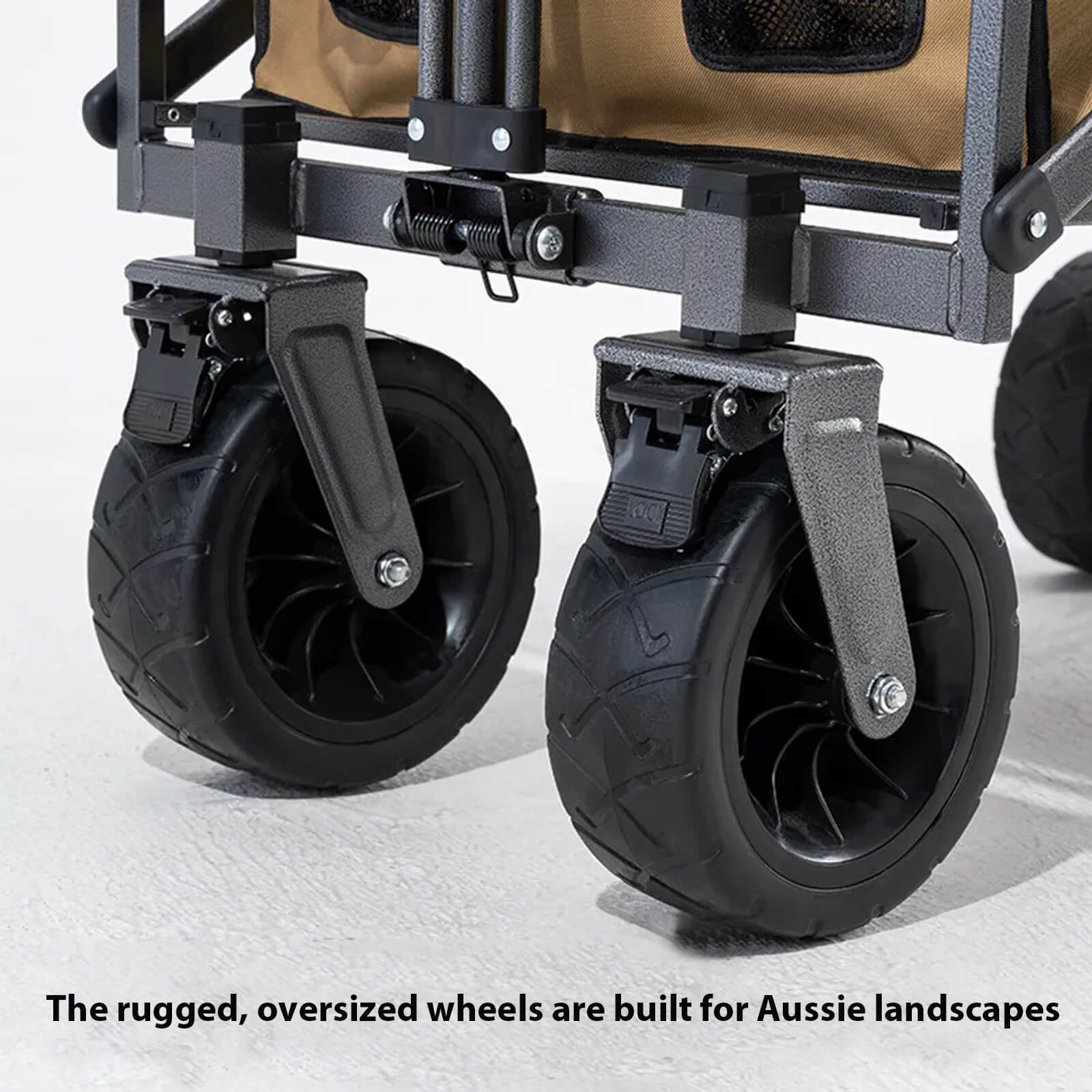 qunature TrailMate Camping Trolley folded for easy storage