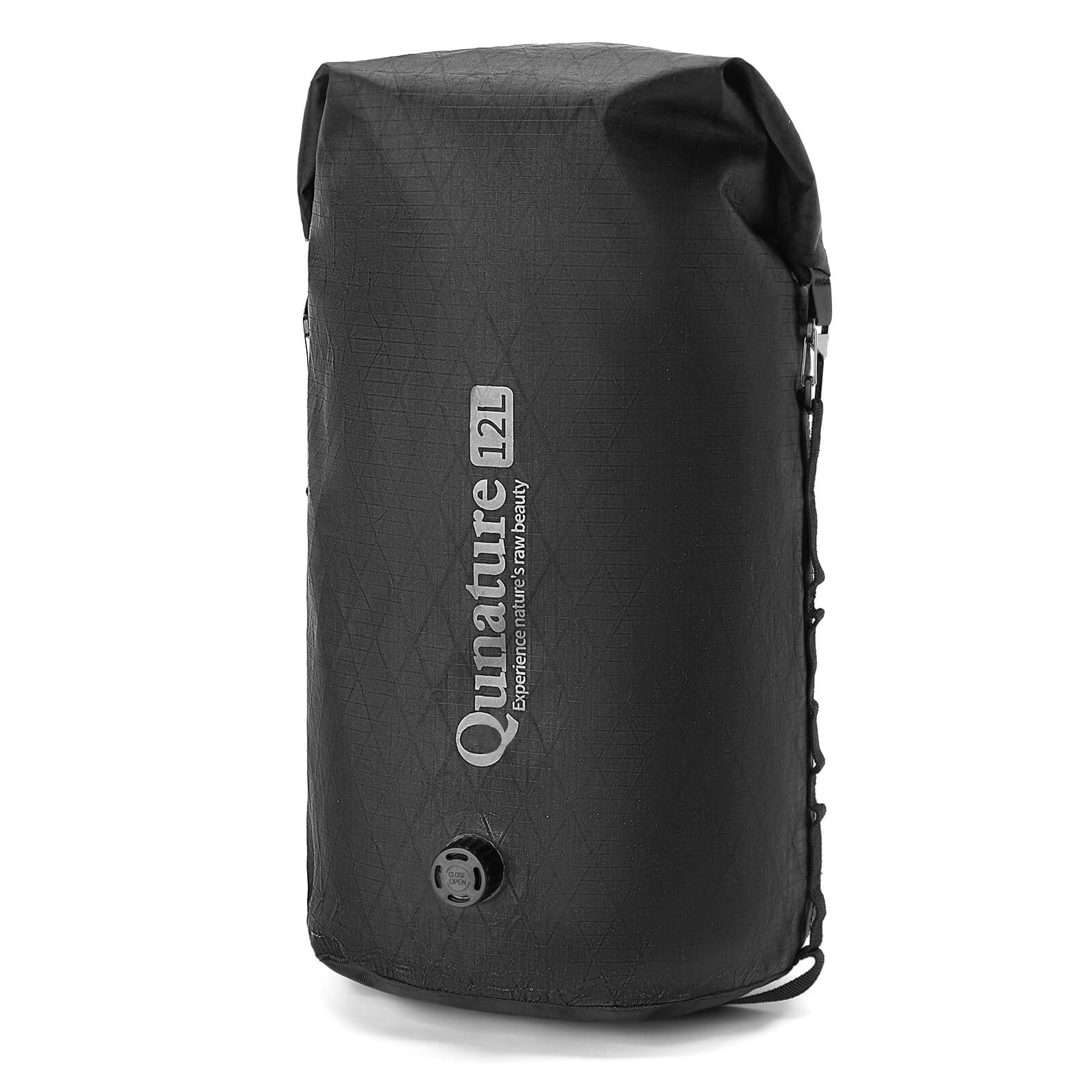 qunature ultralight waterproof compression dry bag for bikepacking adventure.
#color_black