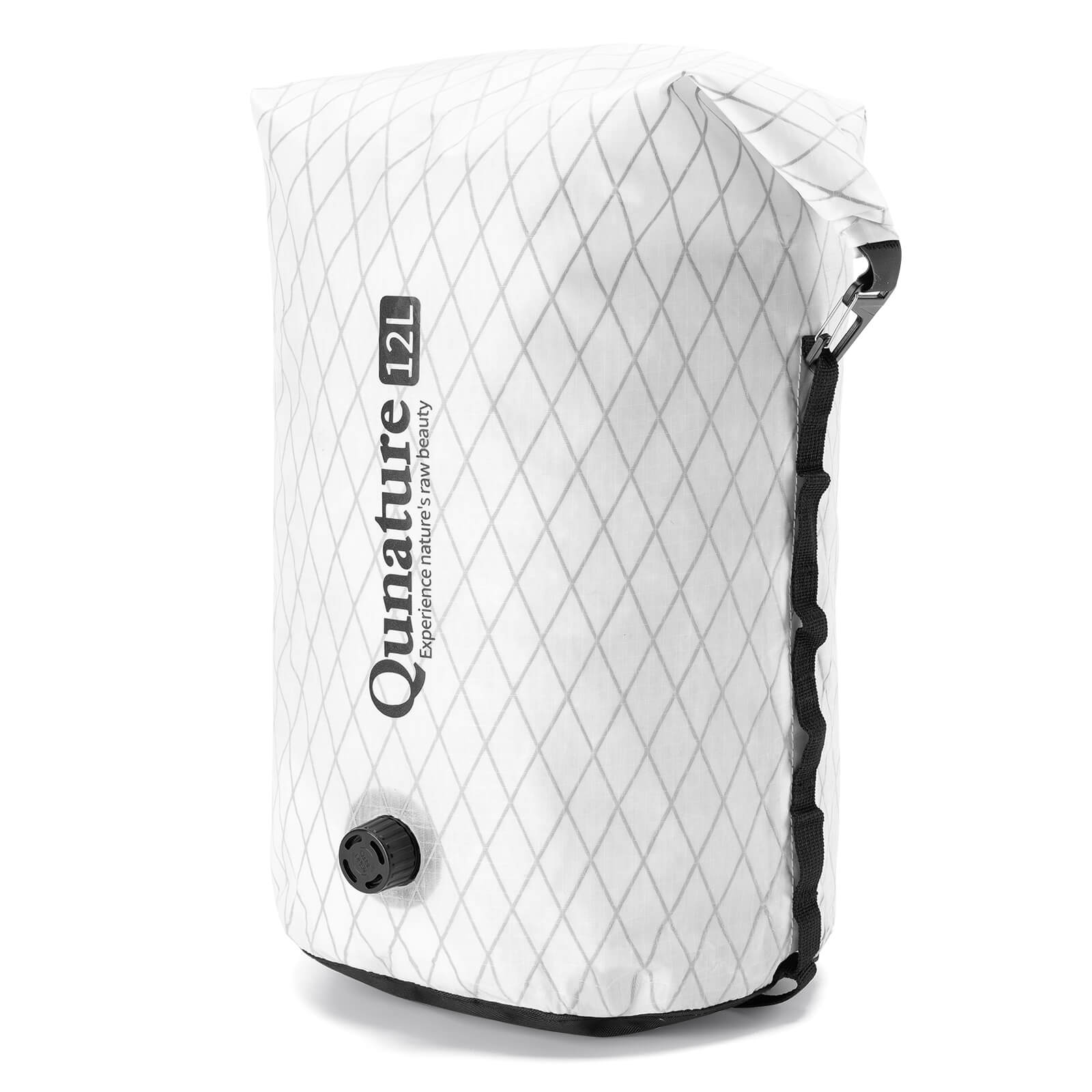 qunature ultralight waterproof compression dry bag for bikepacking adventure.
#color_white