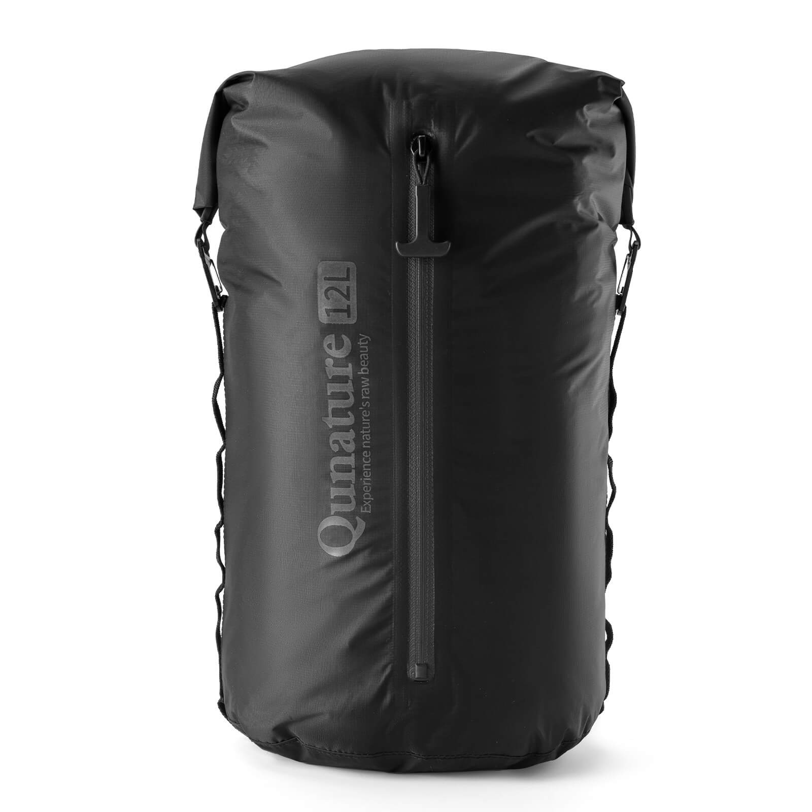 Qunature Waterproof Compression Sack 3L-12L for Camping and Bikepacking
#color_black
#size_12L