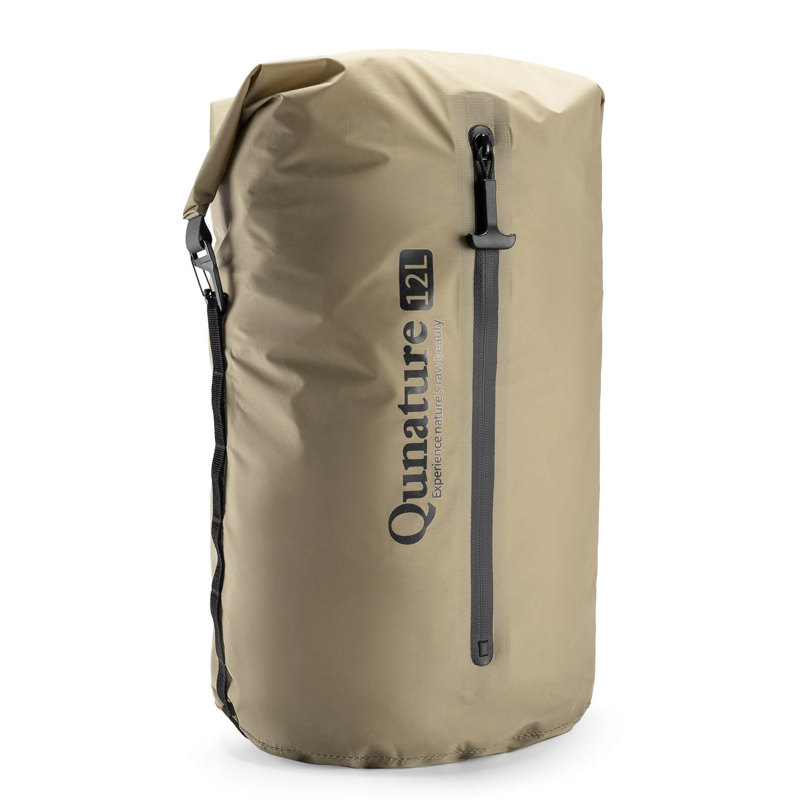 Qunature Waterproof Compression Sack 3L-12L for Camping and Bikepacking
#color_khaki
#size_12L