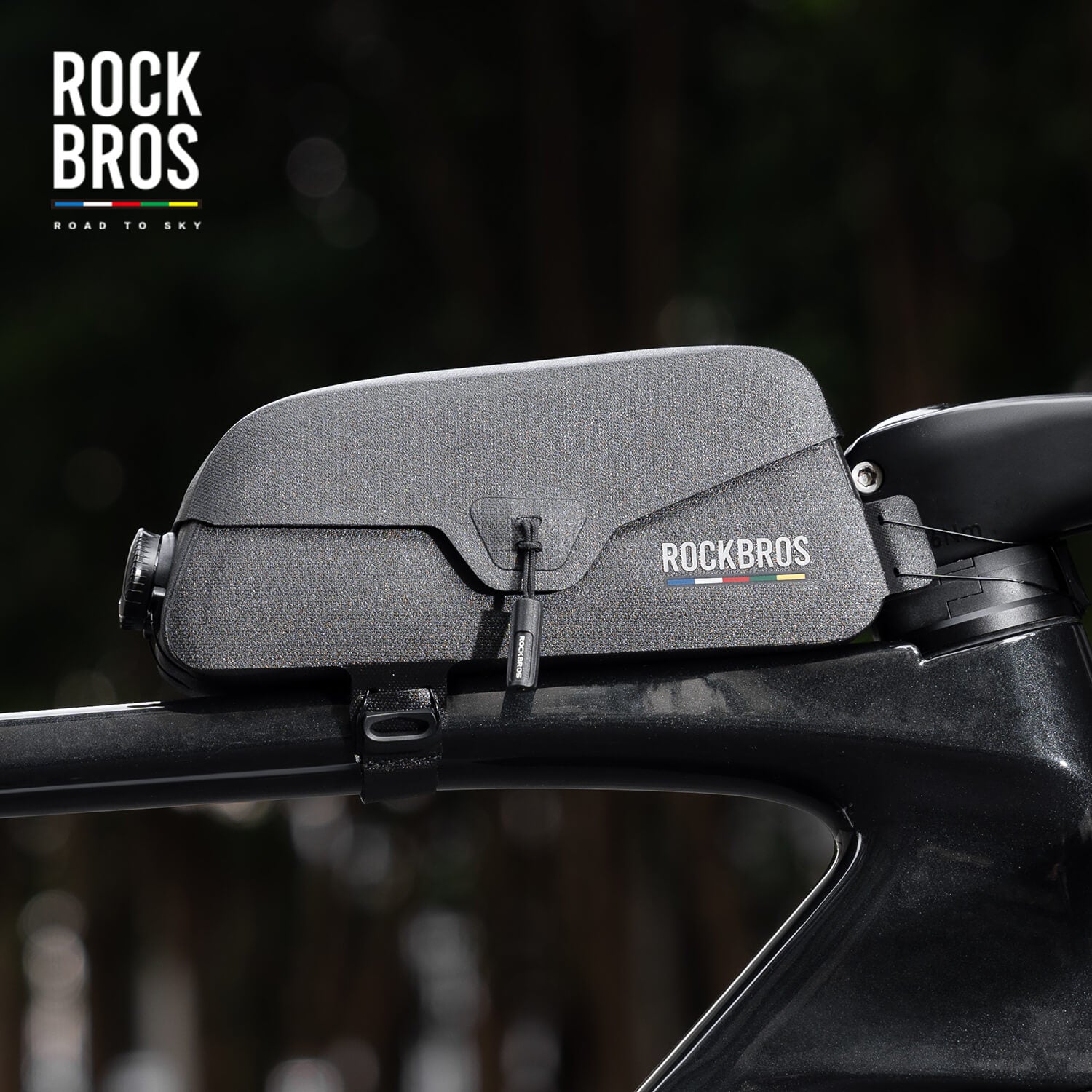 Road to Sky waterproof magnetic bike frame bag, 0.6L to 0.9L capacity
#size_0.9L