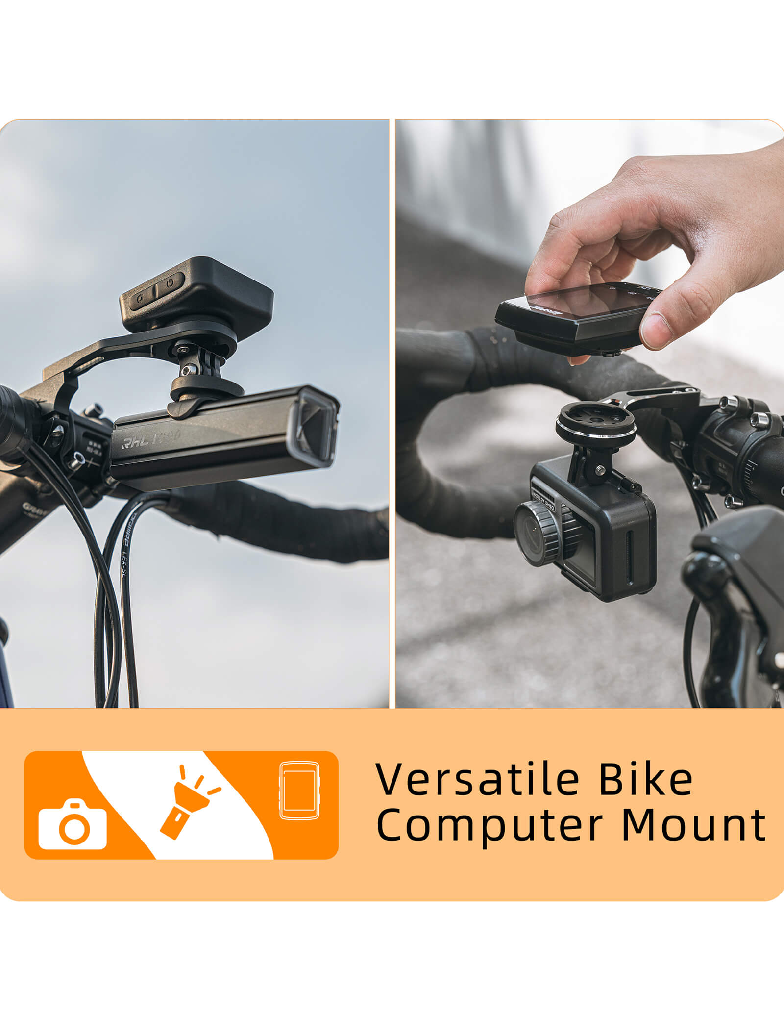 rockbros smart temperature control bike light for safe night cycling.
#option_light and bracket