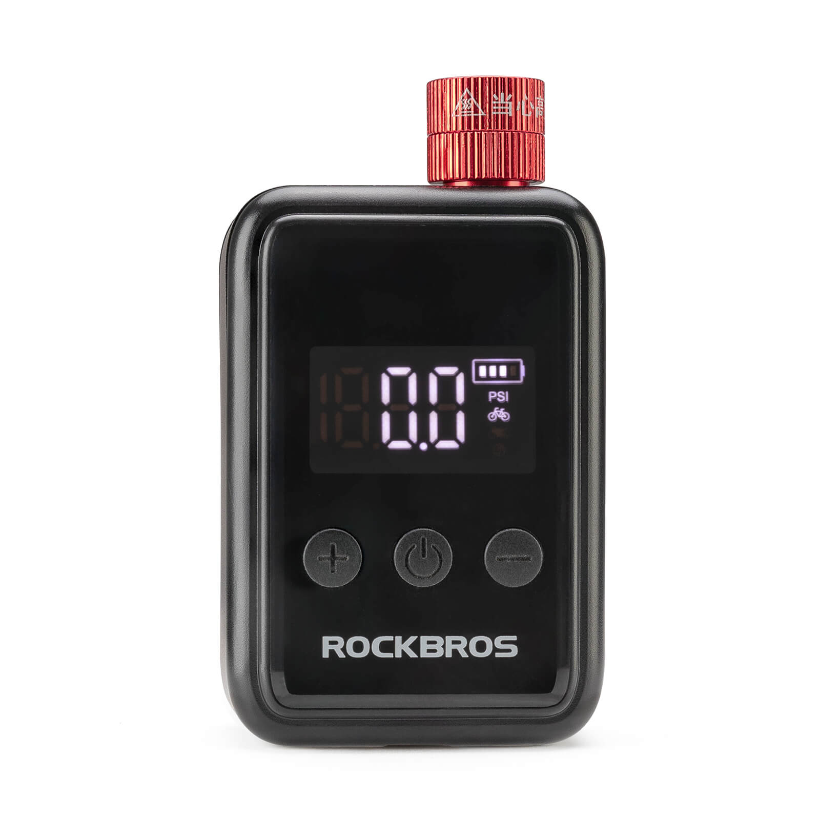 Rockbros 150PSI portable electric bike pump for fast tire inflation.