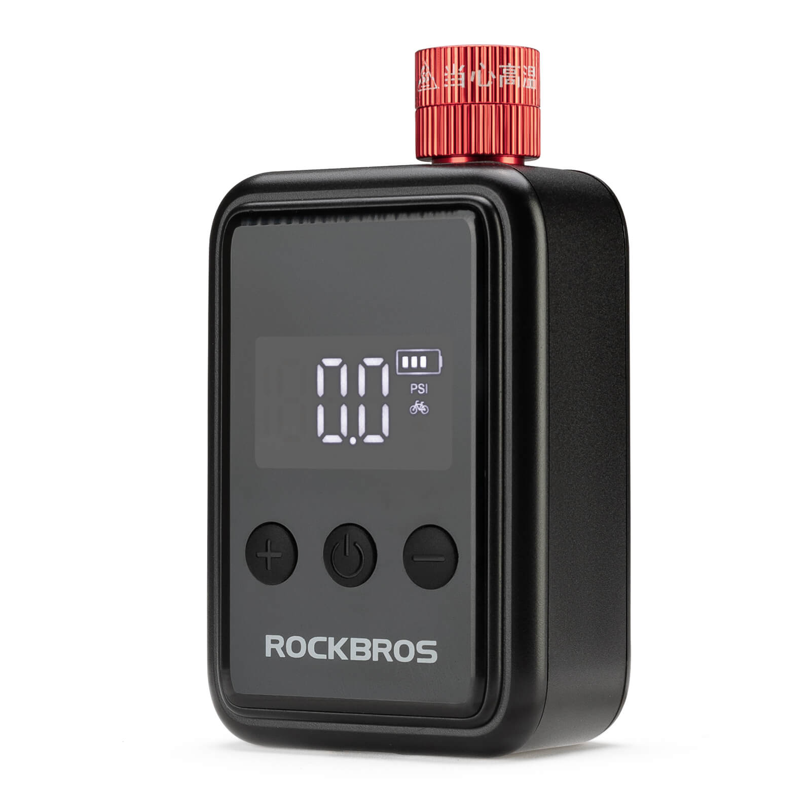 Rockbros 150PSI portable electric bike pump for fast tire inflation.