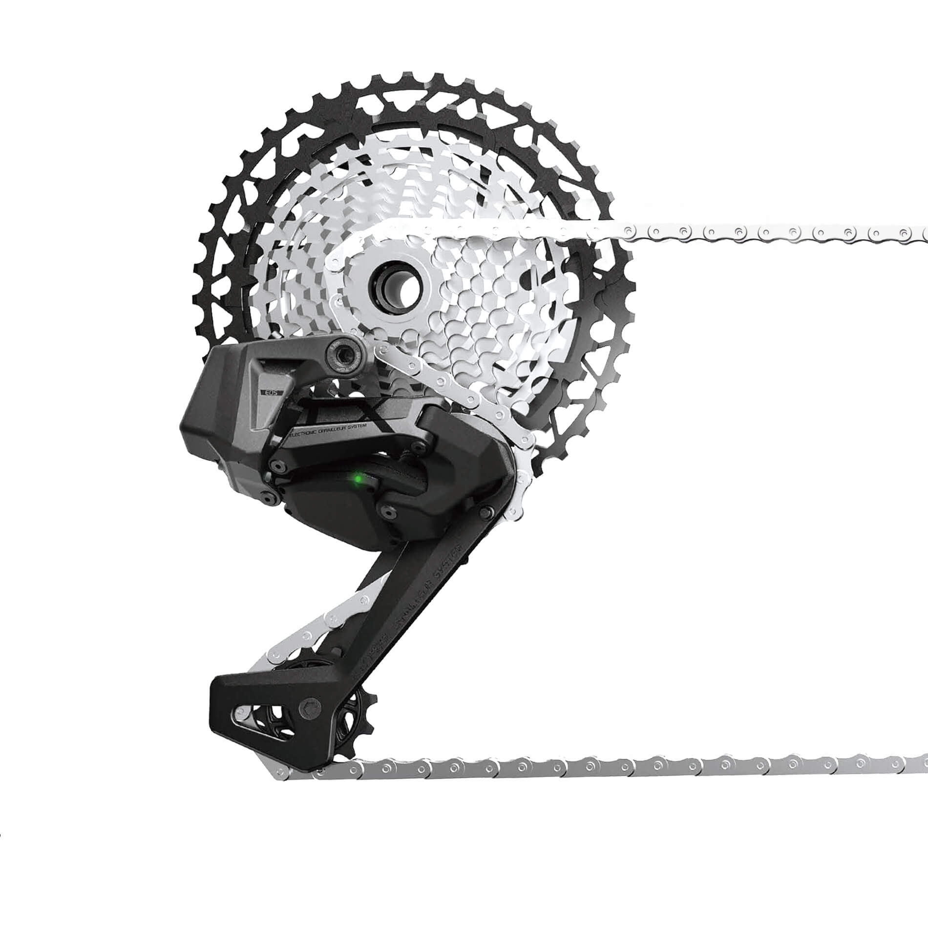rockbros 1x gravel drivetrain system with electronic shifting.