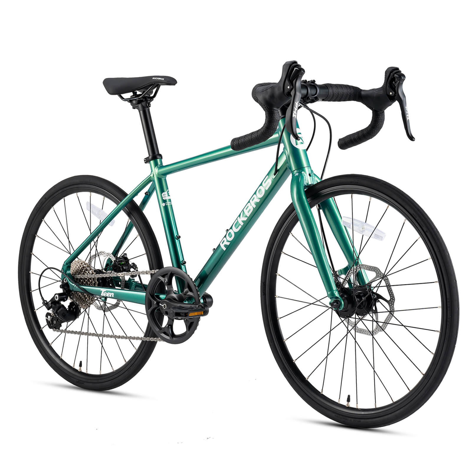 rockbros 22 inch teen road bike with disc brakes and gears for youth riding.
#option_spruce gradient