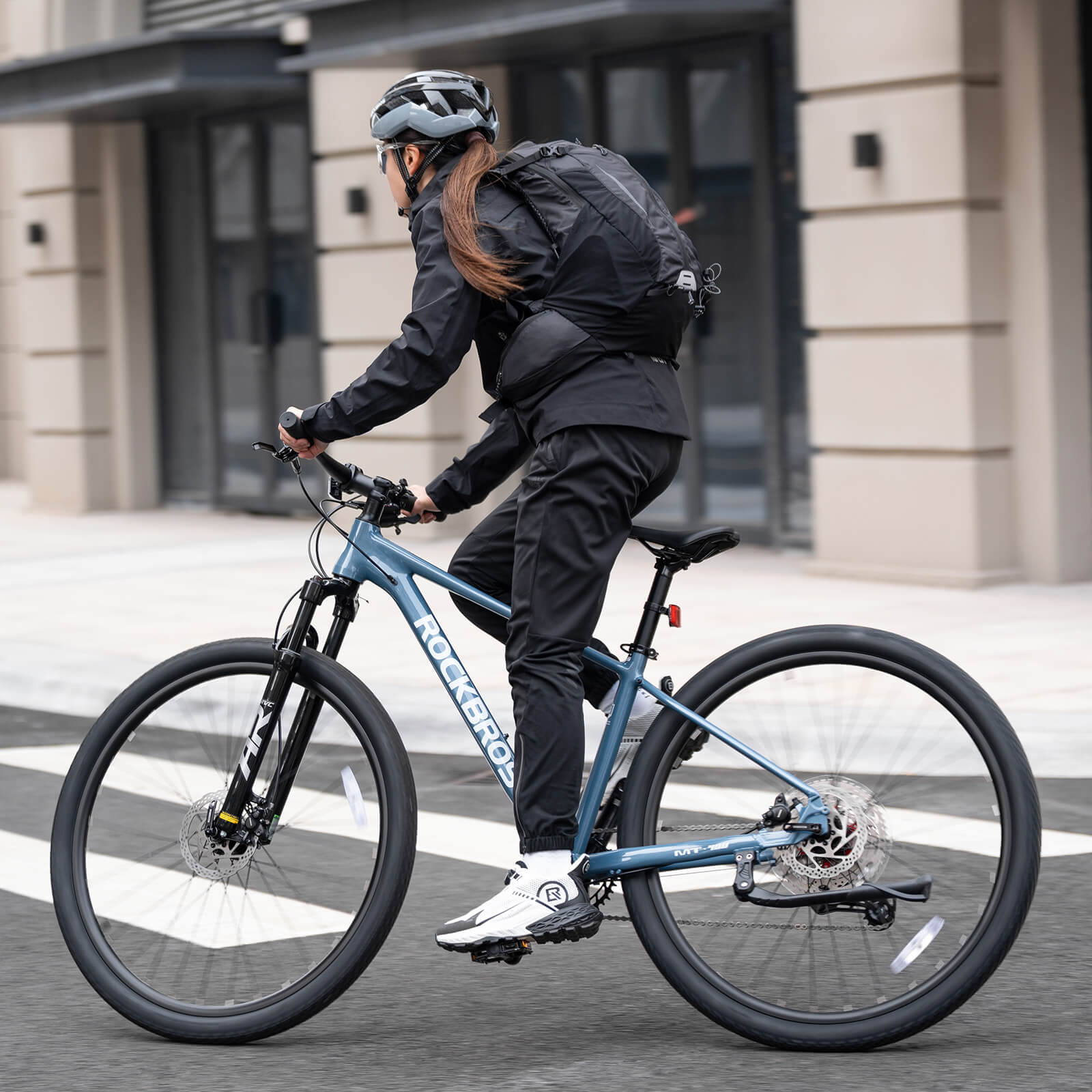 rockbros 29 inch aluminium mountain bike with hydraulic disc brakes for off-road cycling.
#color_yellow