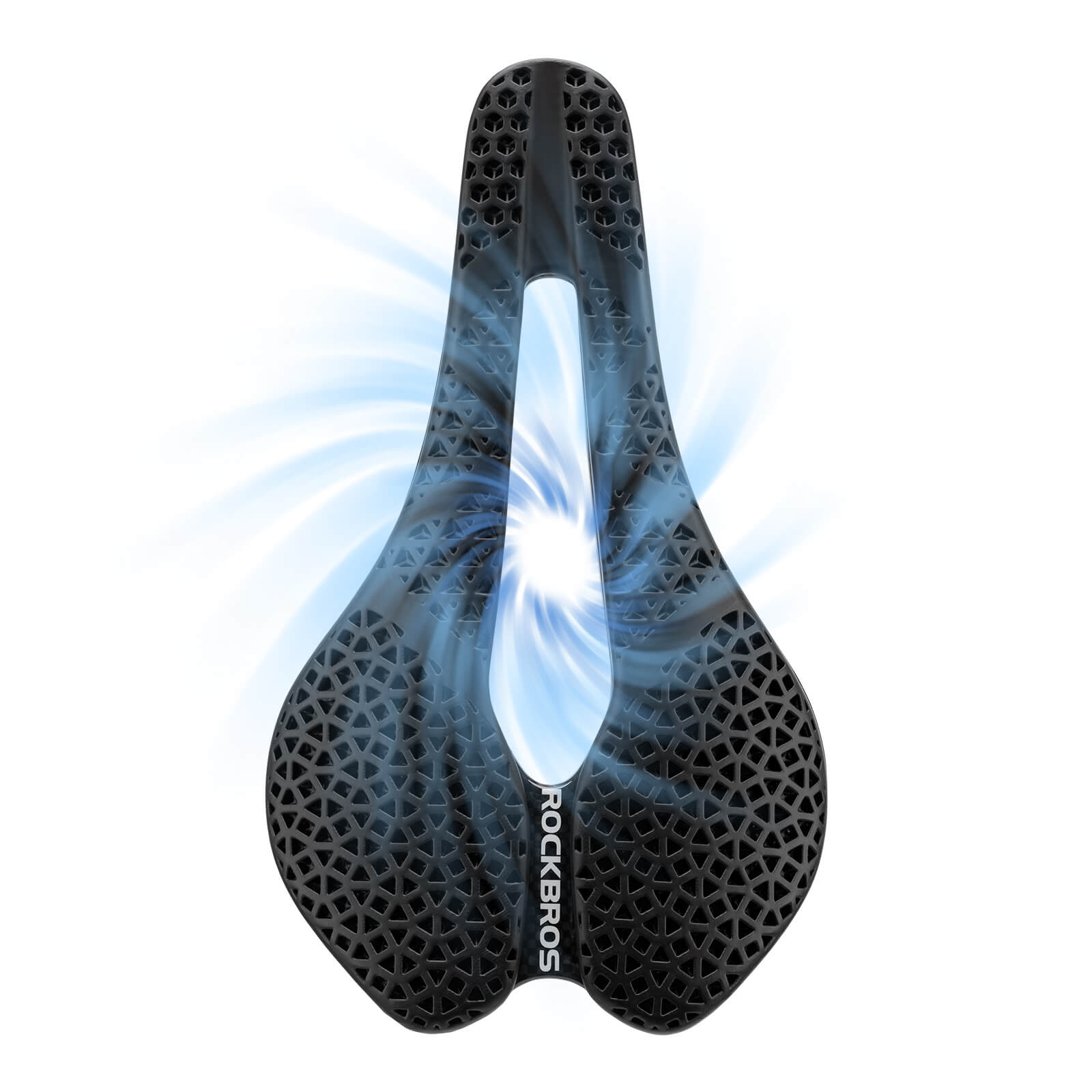 ROCKBROS lightweight hollow bike saddle for long rides.