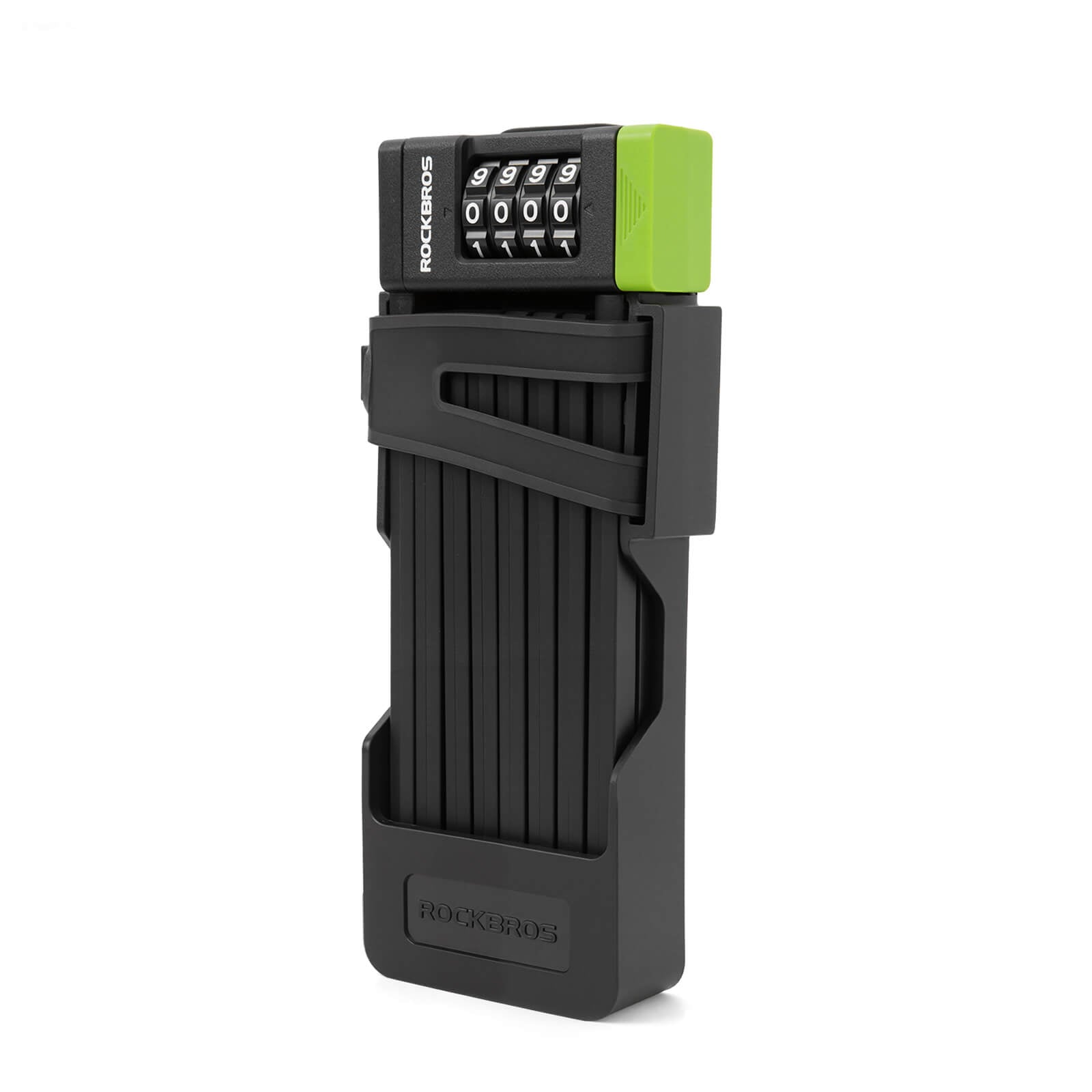 rockbros 4-digit combination folding bike lock for high security.