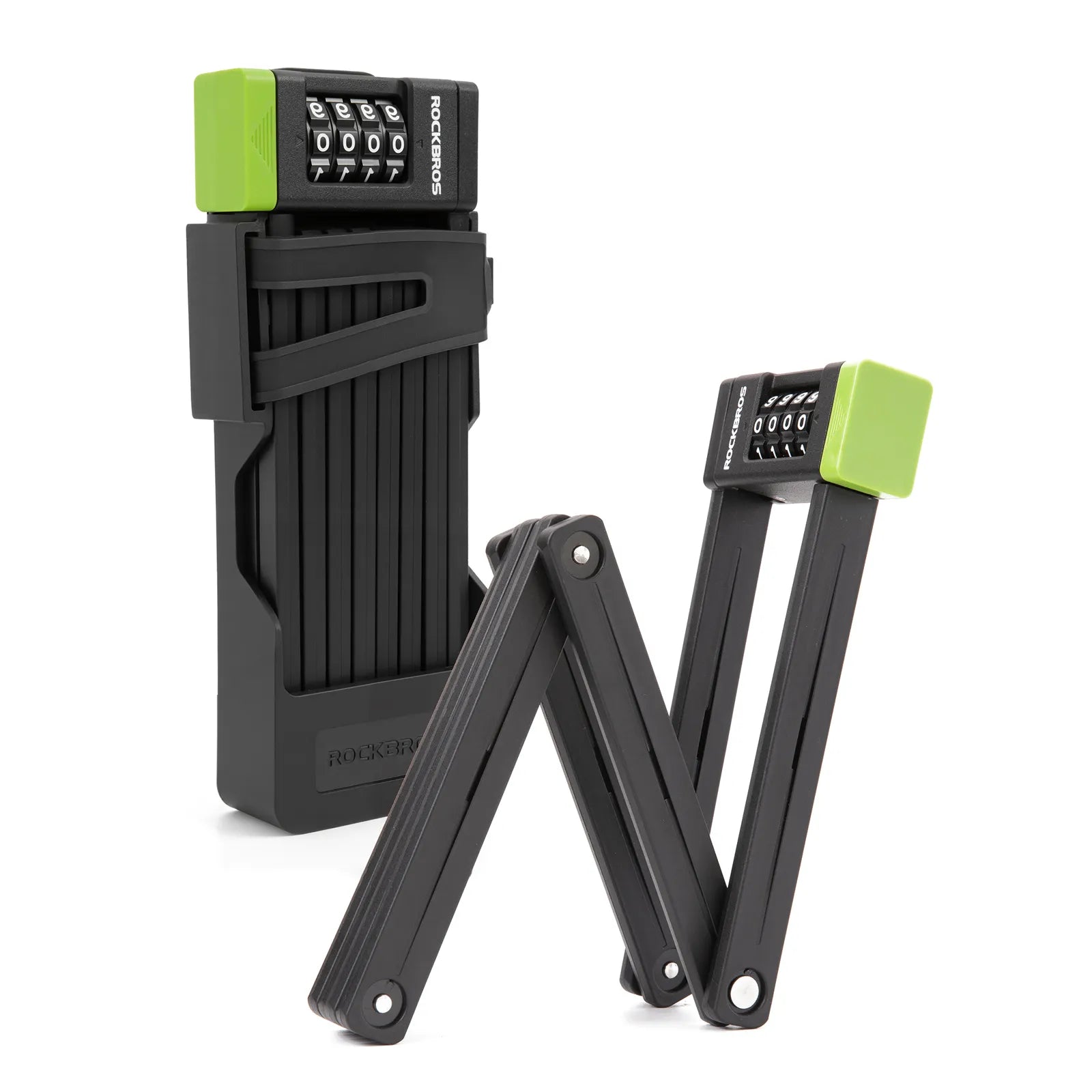 rockbros 4-digit combination folding bike lock for high security.